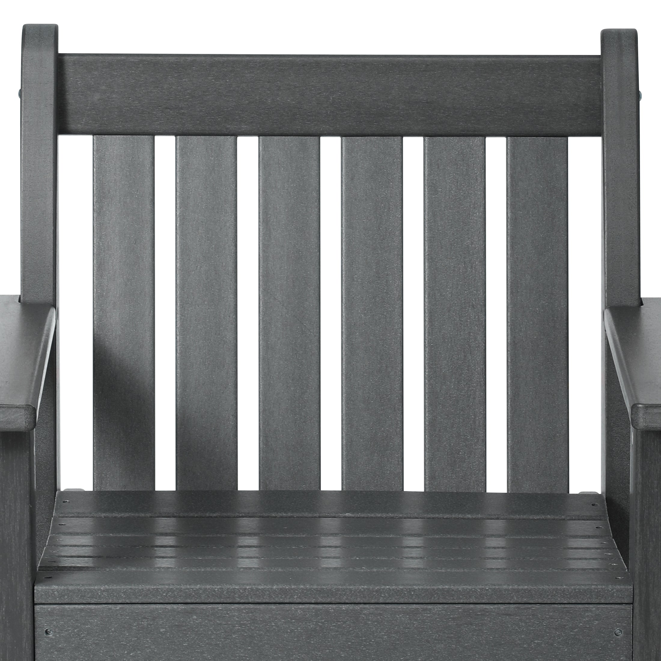 Paradise 5-Piece HDPE Outdoor Patio Chair and Square Table Dining Set