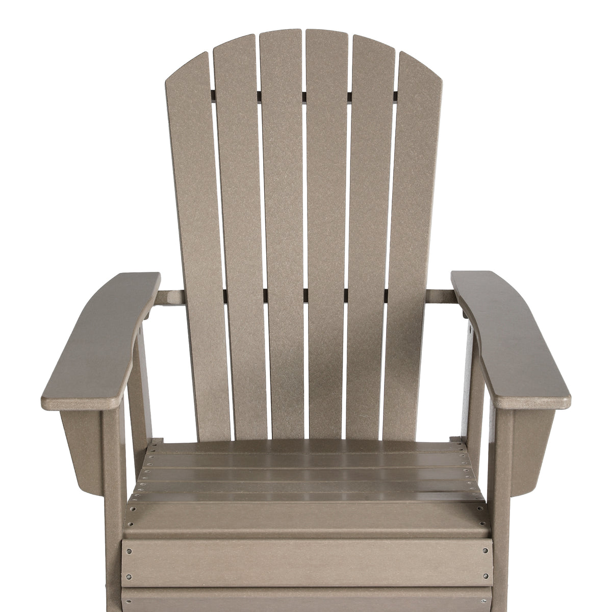Portside Outdoor Patio Shell-back Adirondack Dining Chair Weather Resistant