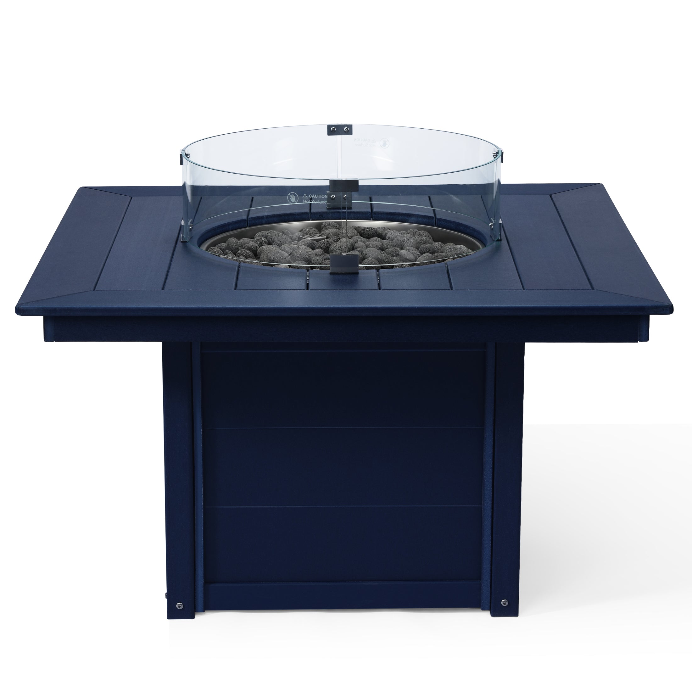 Sol 42" Modern Outdoor Patio Propane Square Fire Pit Table