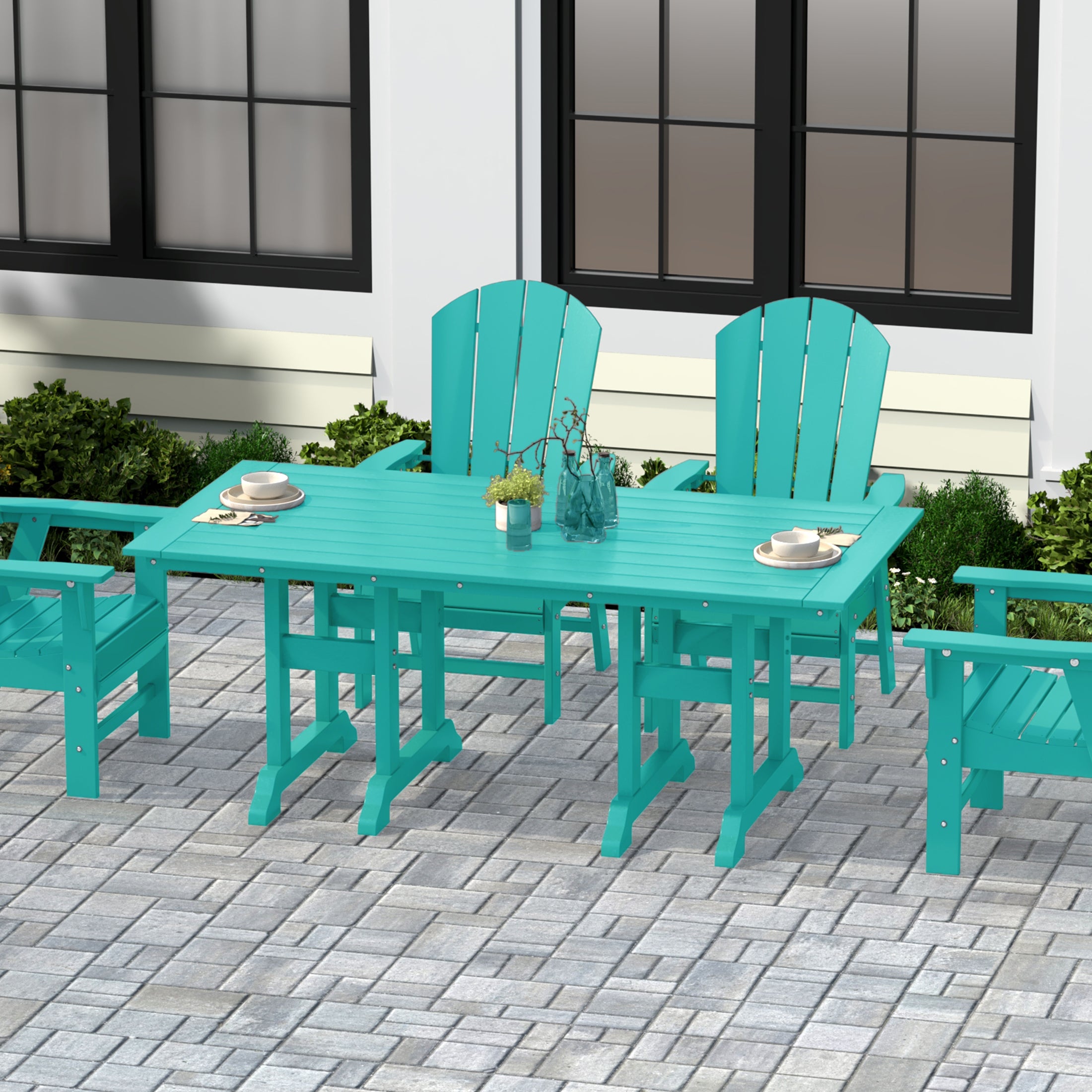 Paradise 71" Outdoor Patio Dining Table