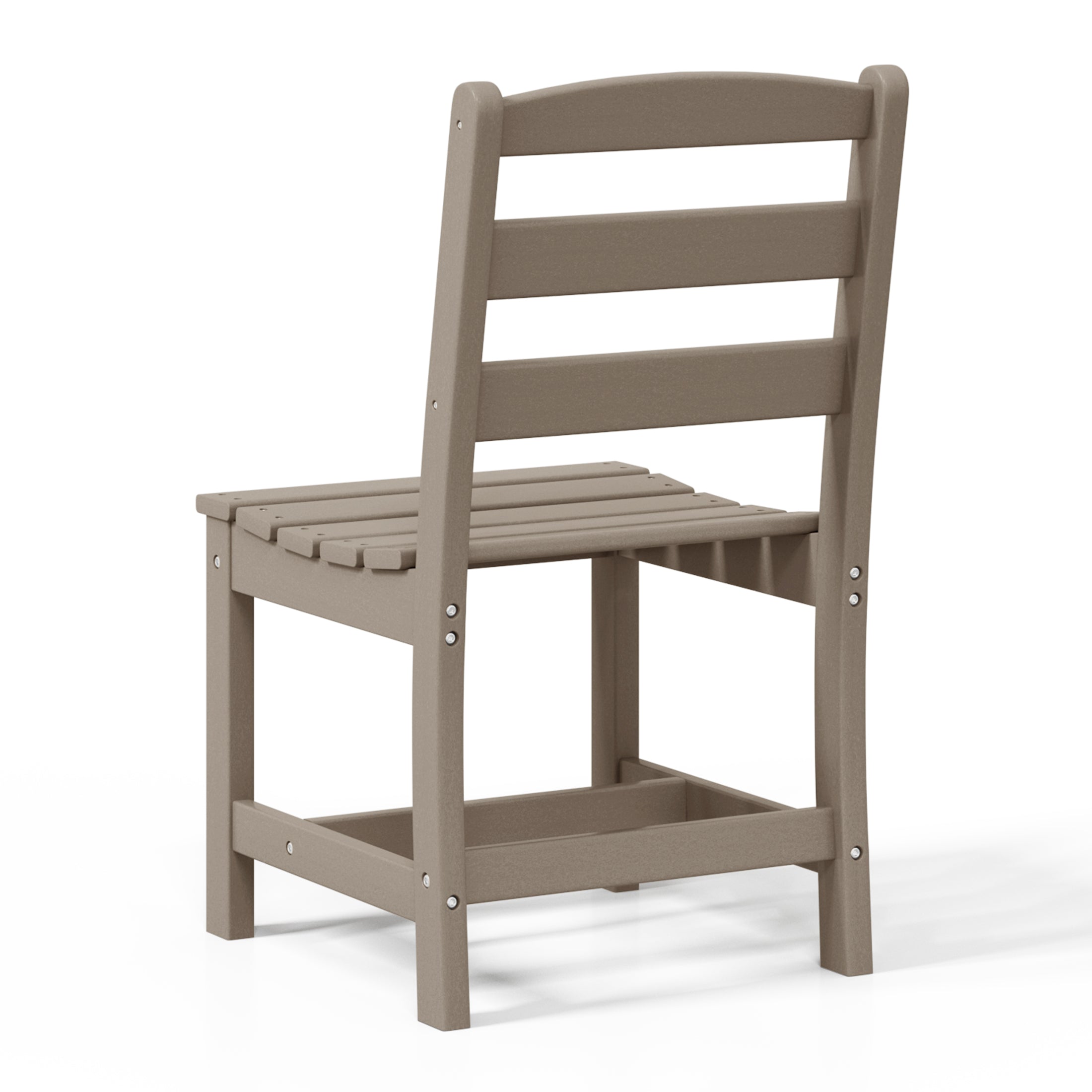 Palms Outdoor HDPE Patio Classic Armless Dining Side Chair