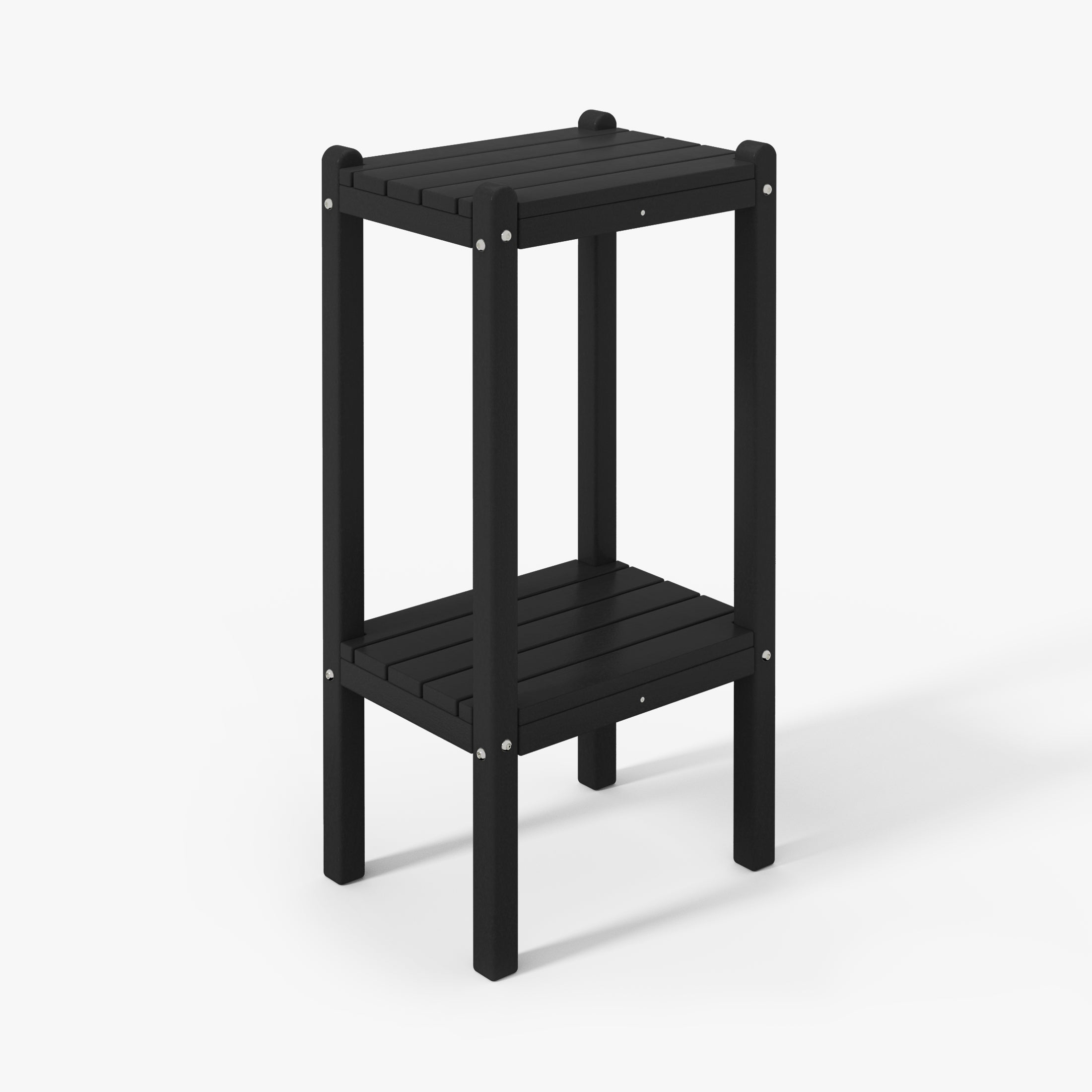 Paradise 36" Outdoor Adirondack HDPE 2-Tier Patio Side Table