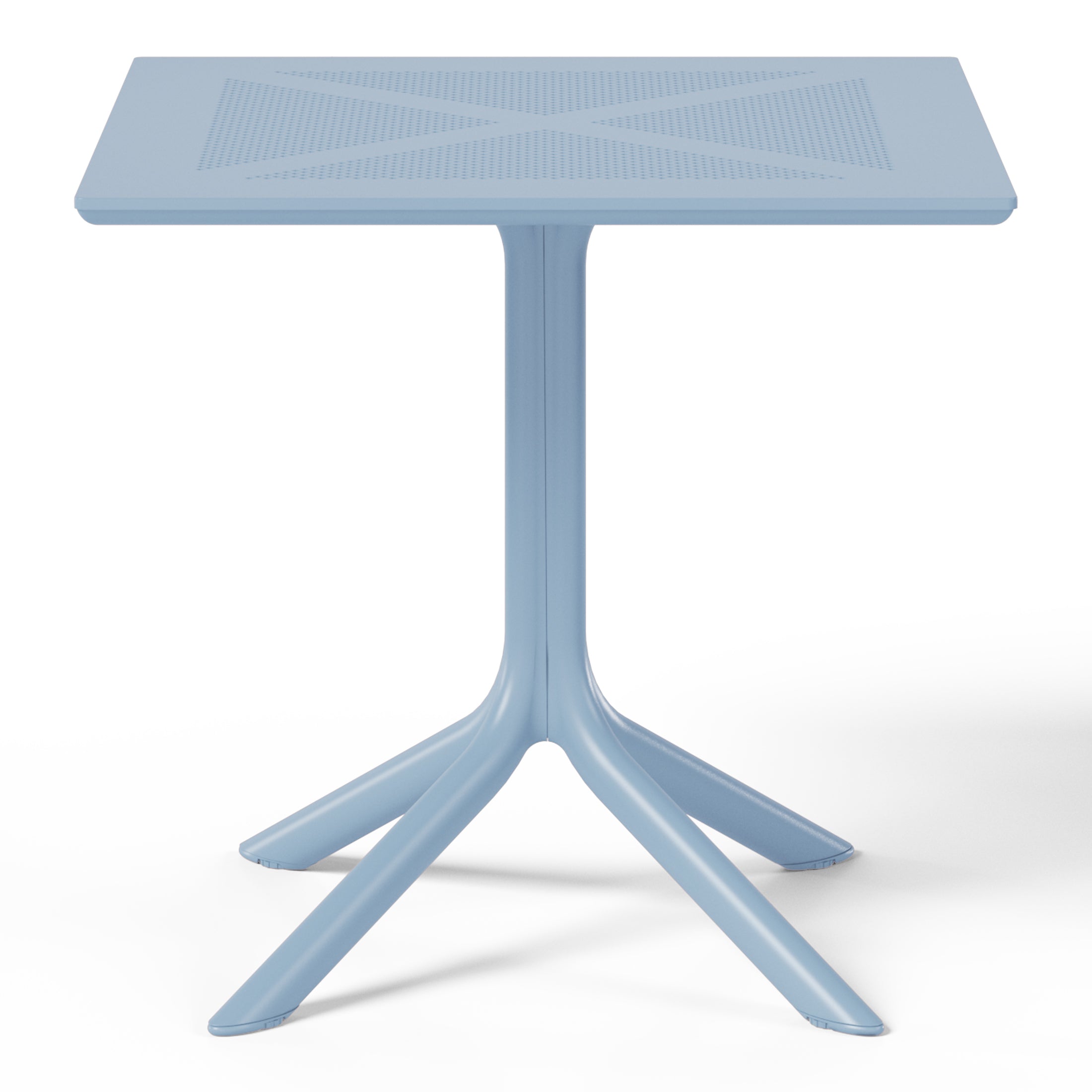 Sunshine 31.5" Square Plastic Outdoor Patio Dining Table for 4