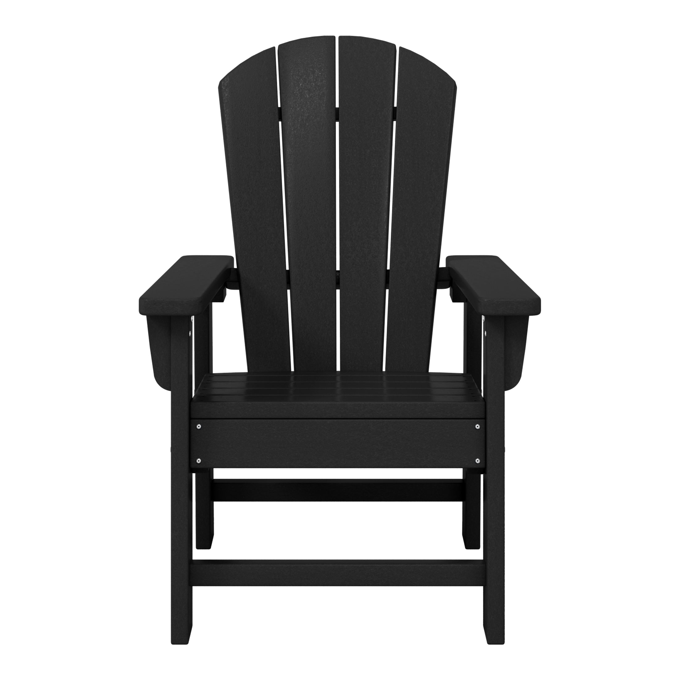 Paradise 2-Piece Kids Outdoor HDPE Adirondack Chair With Square Side Table Set