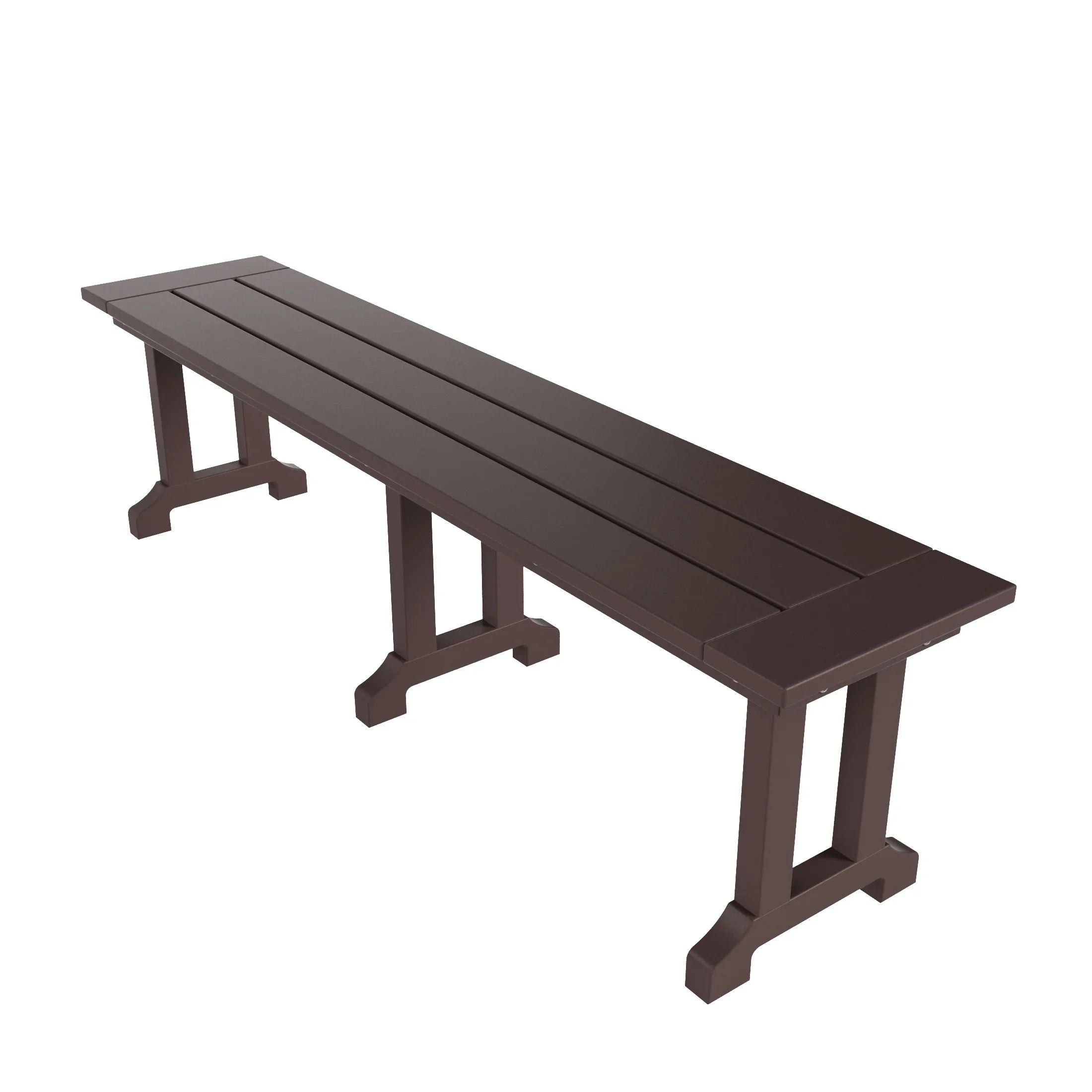 Paradise 6-Piece HDPE Rectangular Patio Dining Table Set with Foldable