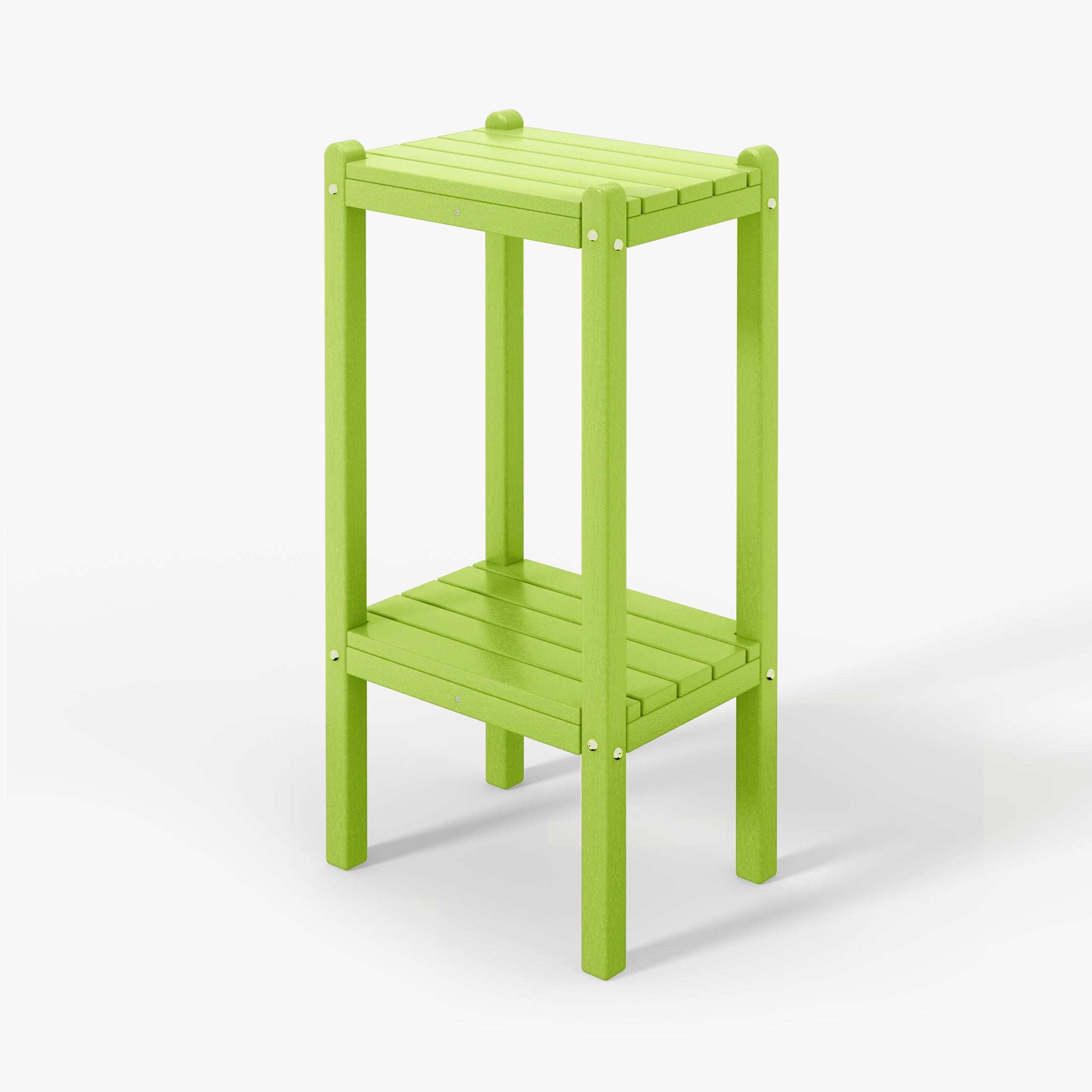 Paradise 36" Outdoor Adirondack HDPE 2-Tier Patio Side Table