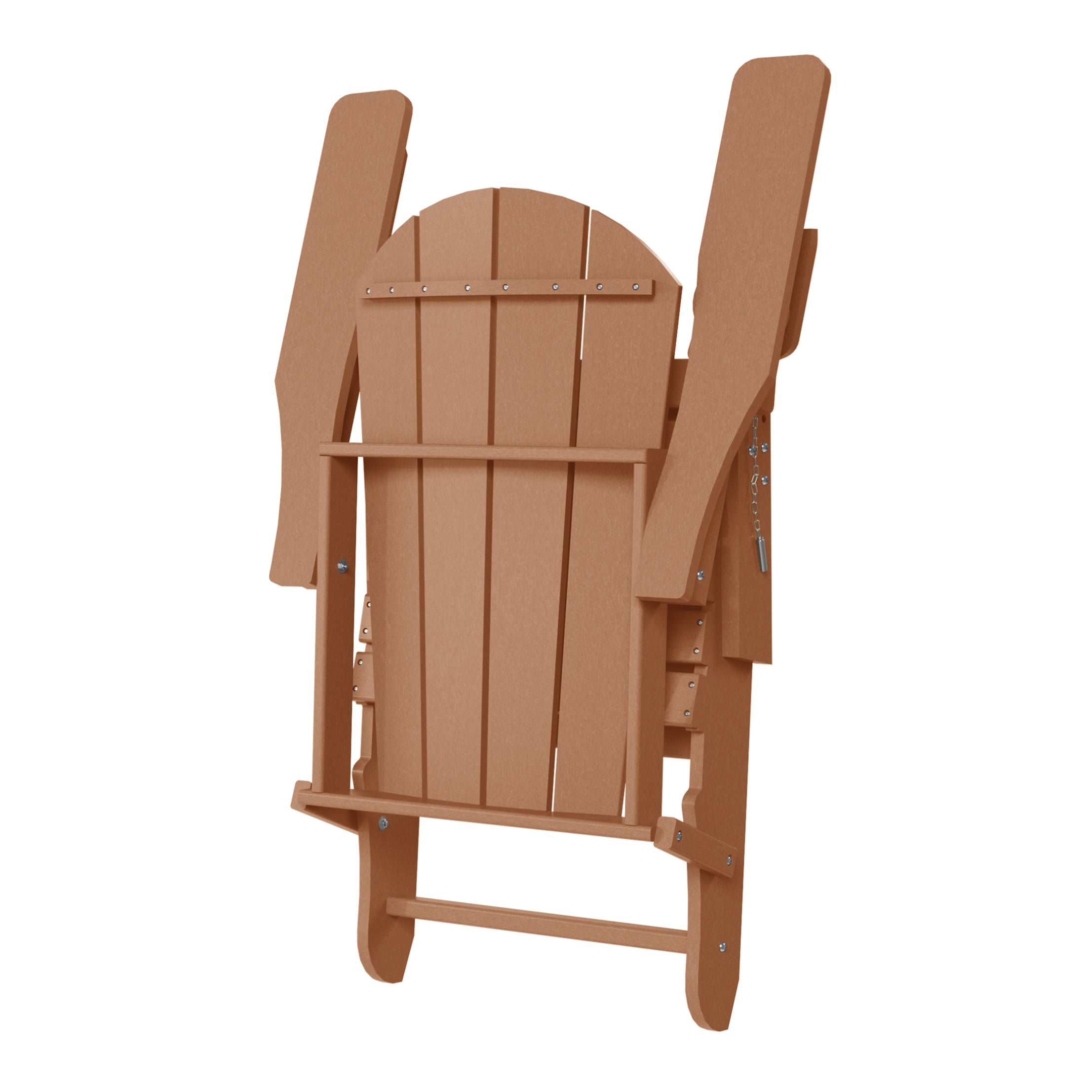 Paradise Folding Adjustable Adirondack Chair with Retractable Ottoman and Cup Holder