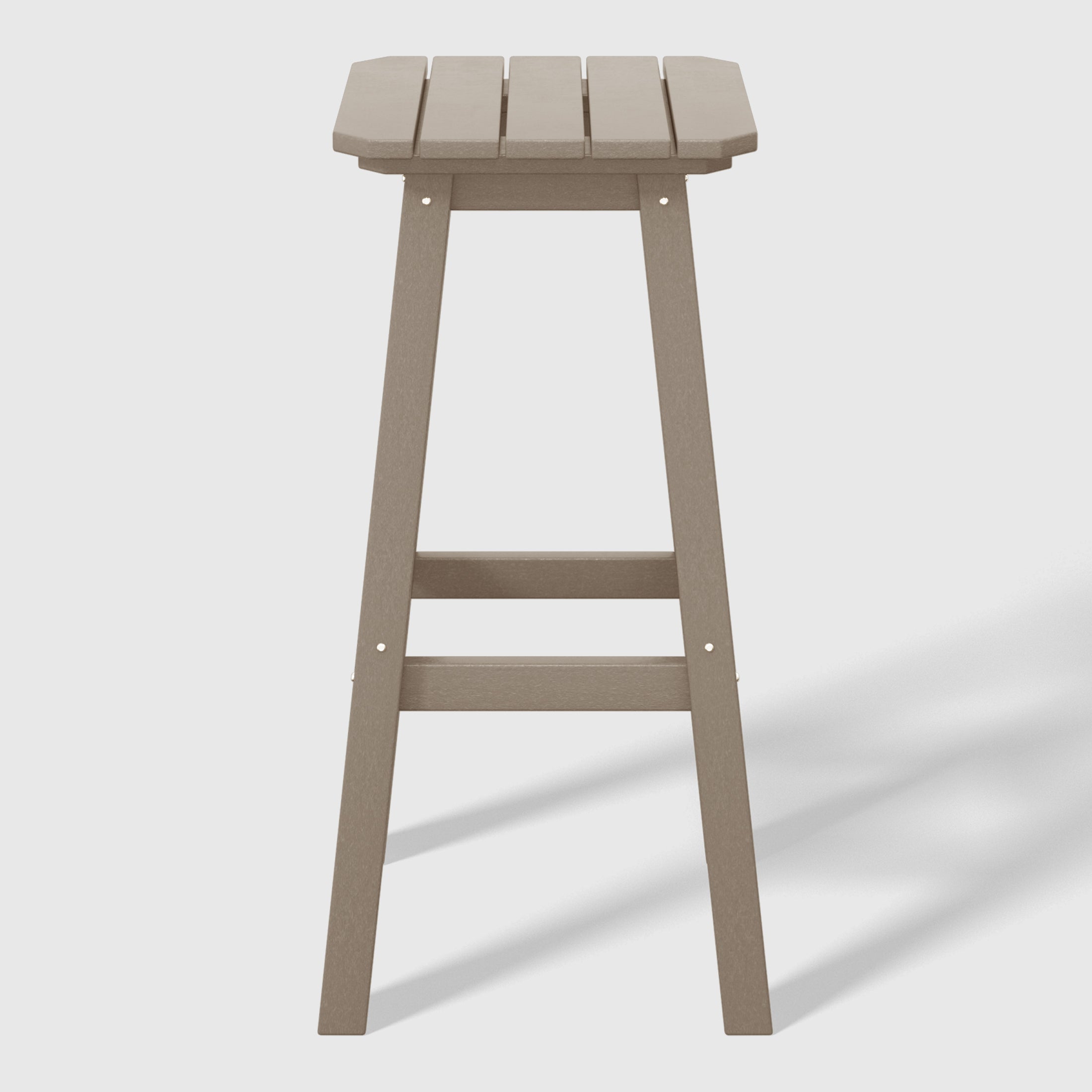 Paradise 29" HDPE Outdoor Patio Square Bar Stools (Set of 2)