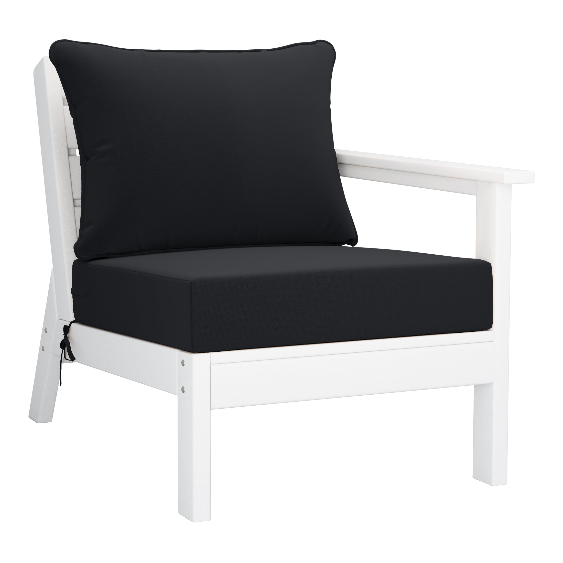 Portsmouth Outdoor Patio HDPE Sectional Sofa with Patio Cushions
