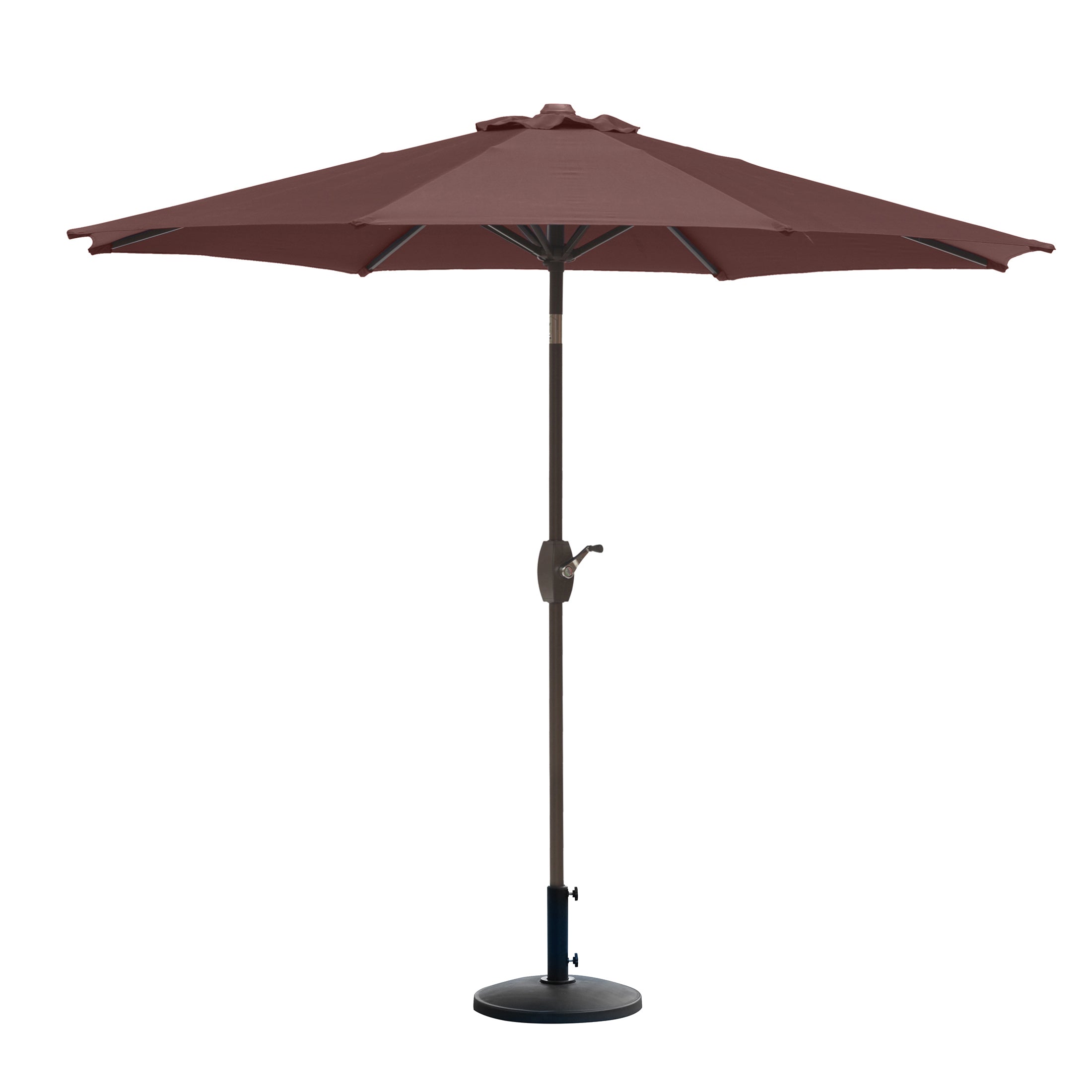 Cabana 9 ft. Patio Table Umbrella with tilt, crank features and free standing weight base kit