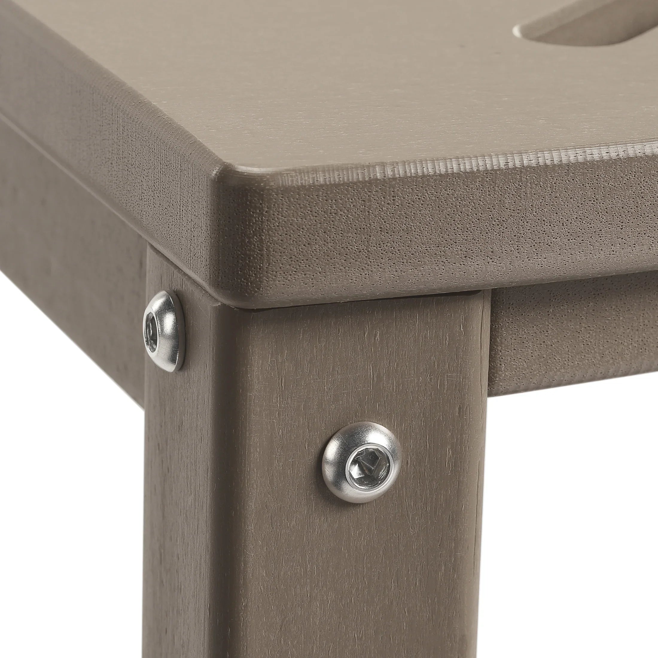 Ventura HDPE Plastic Waterproof Shower Corner Bench