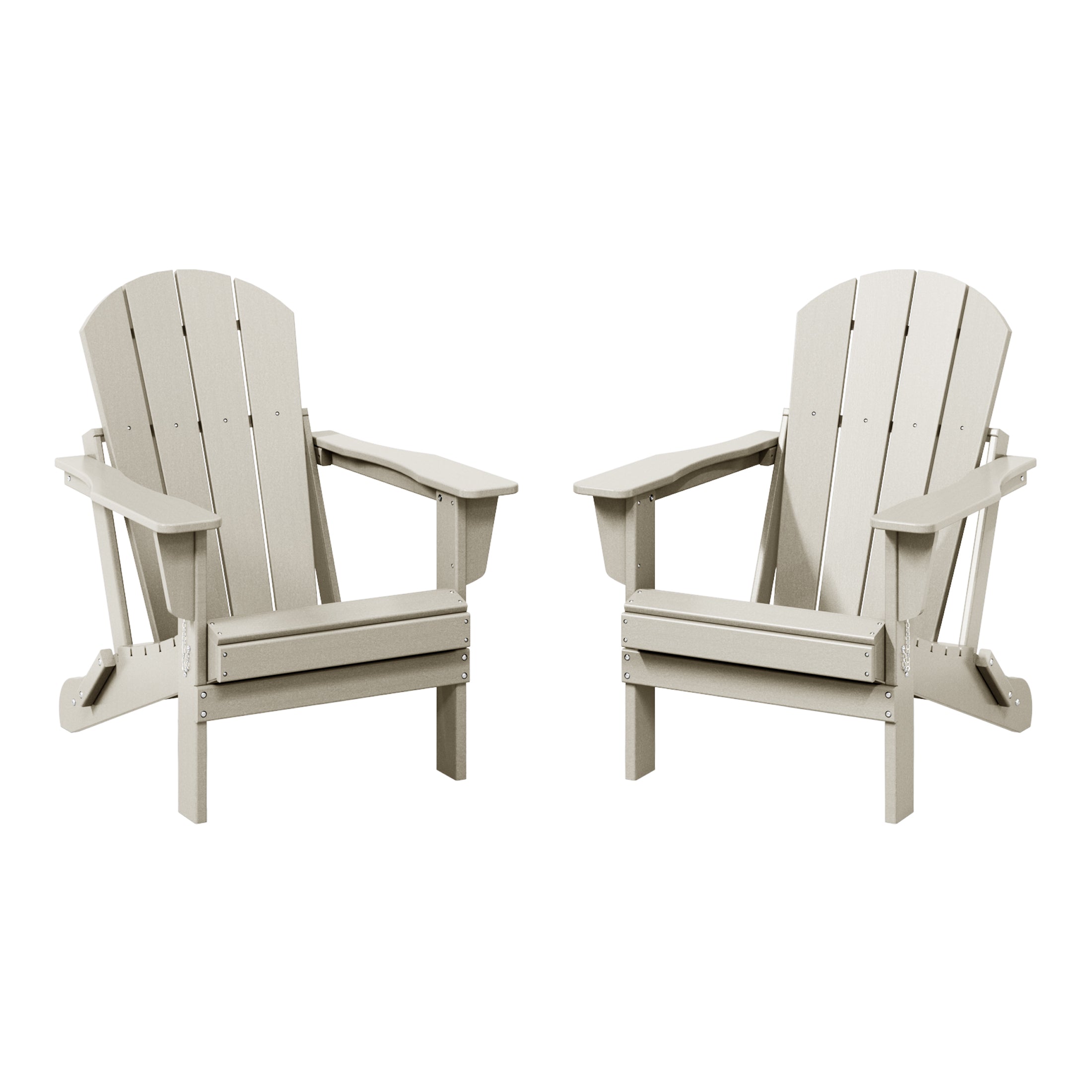 Paradise Westintrends 2 piece set outdoor folding Poly Adirondack chair