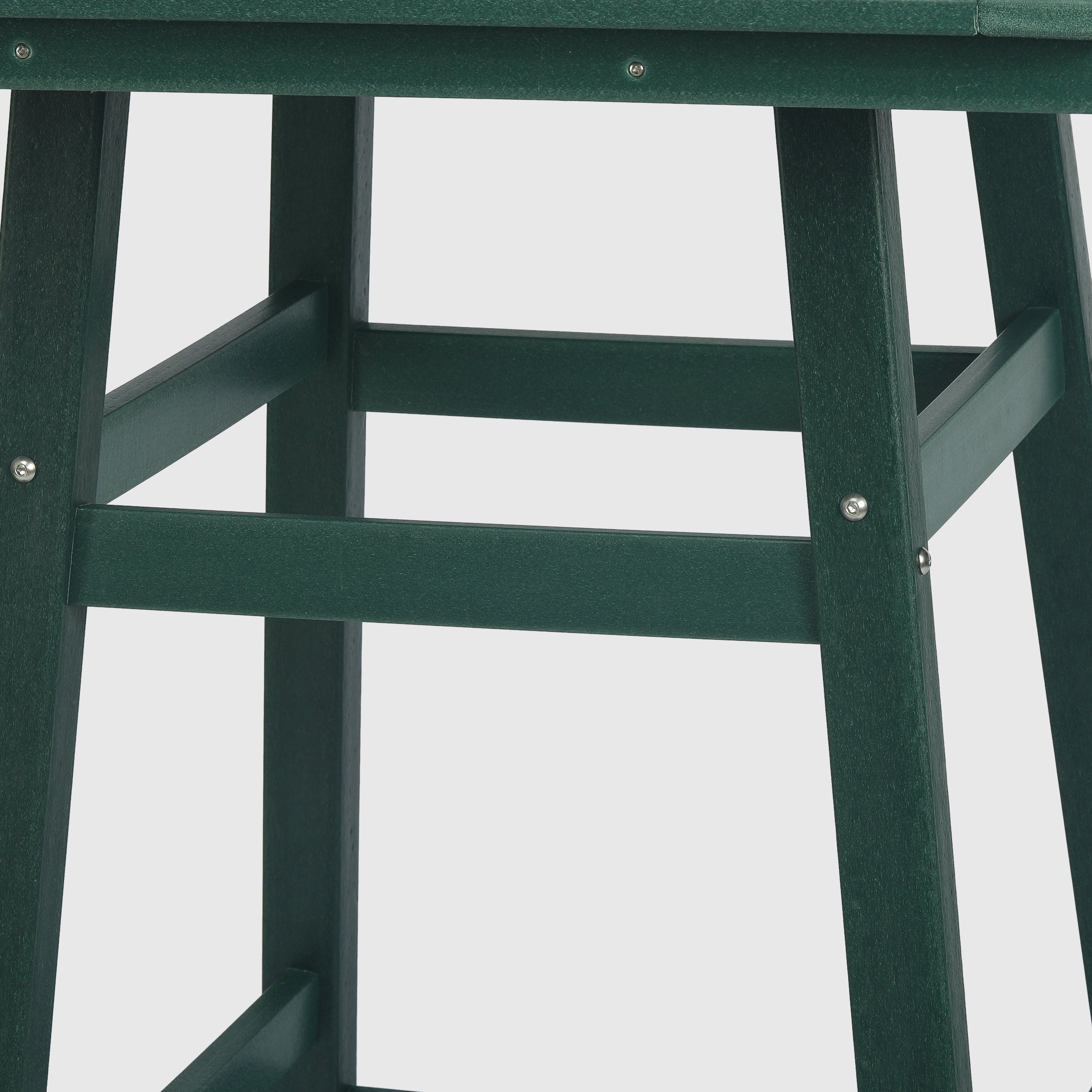 Paradise 30" Square Outdoor Patio Counter High Bistro Bar Table With Umbrella Hole