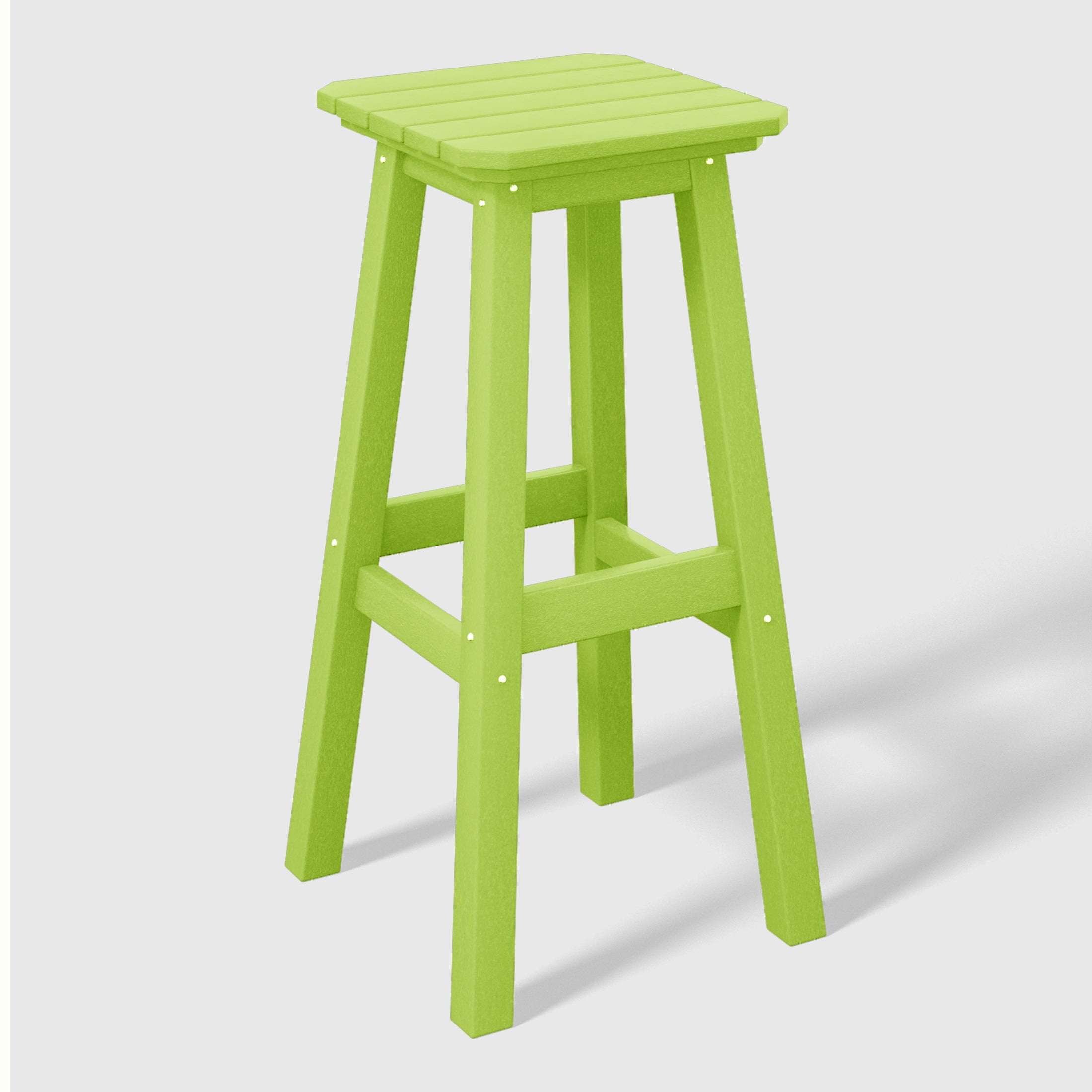 Paradise 5-Piece HDPE Outdoor Patio Dining Bar Bistro Table Set with Bar Stools