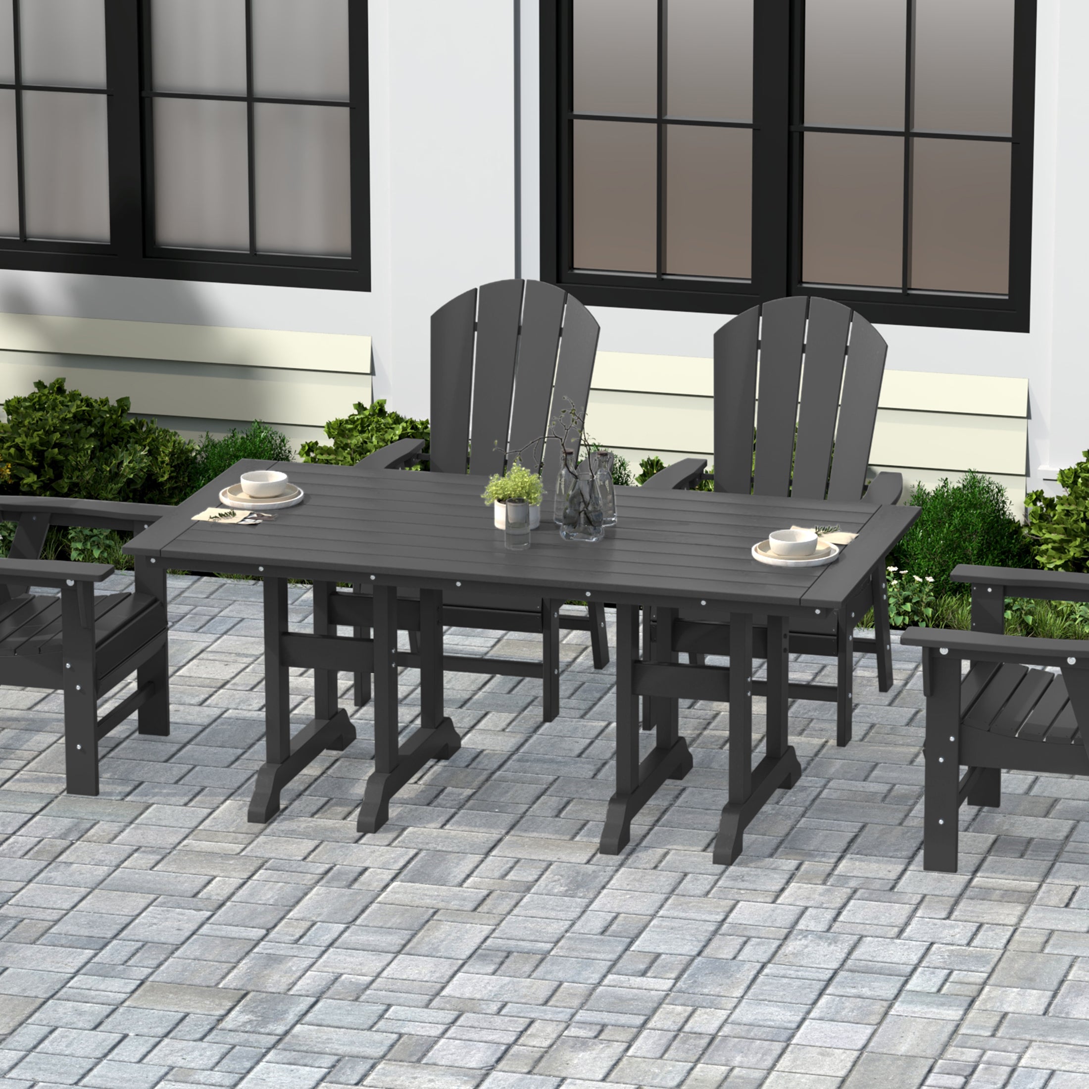 Paradise 71" Outdoor Patio Dining Table
