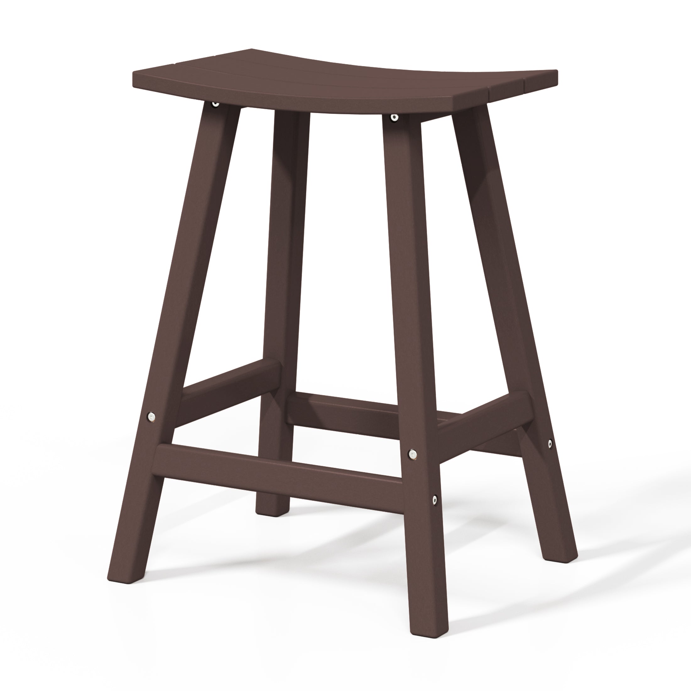 Paradise 2 piece set of 24" height Outdoor / Patio Saddle bar stools