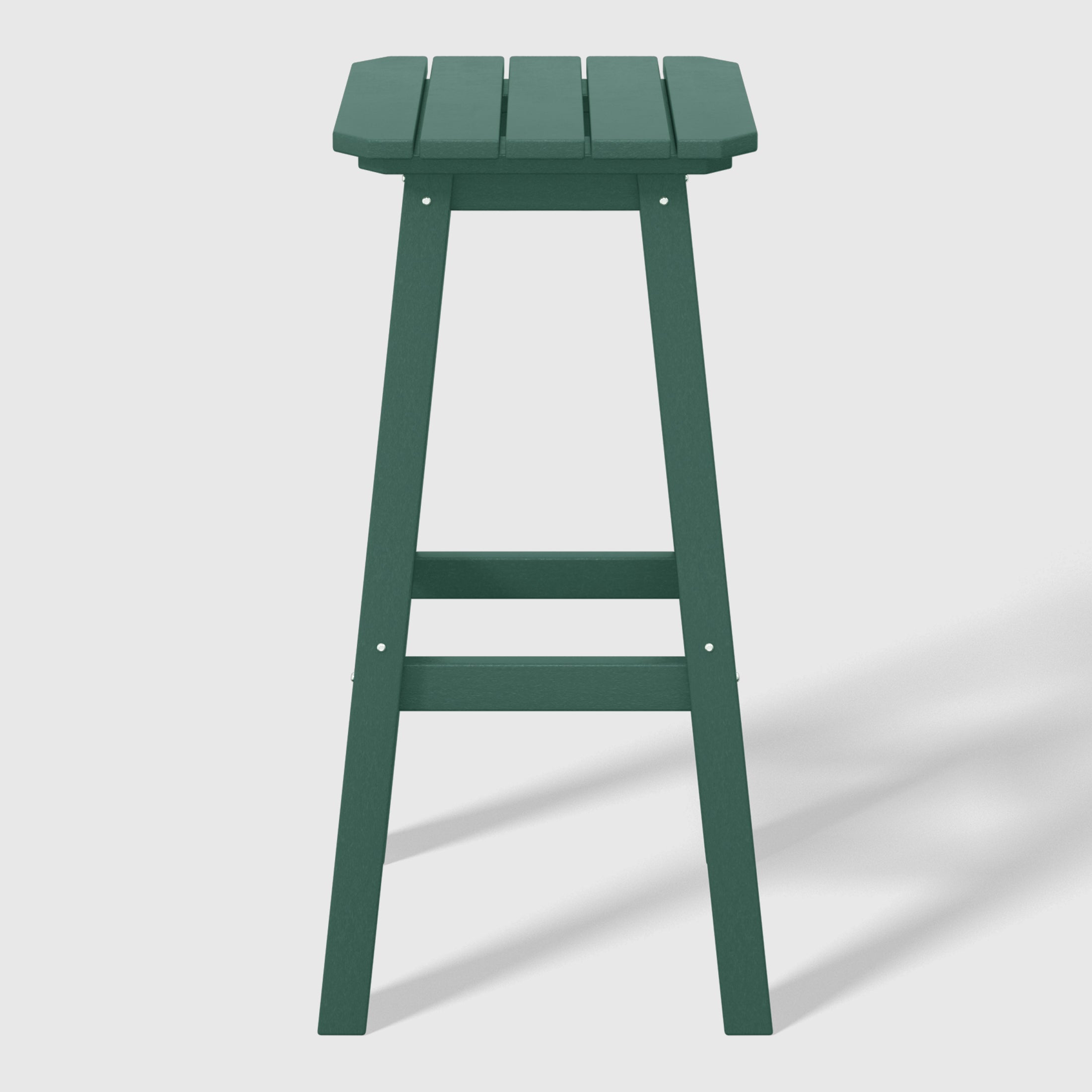 Paradise 29" HDPE Outdoor Patio Square Bar Stools (Set of 2)