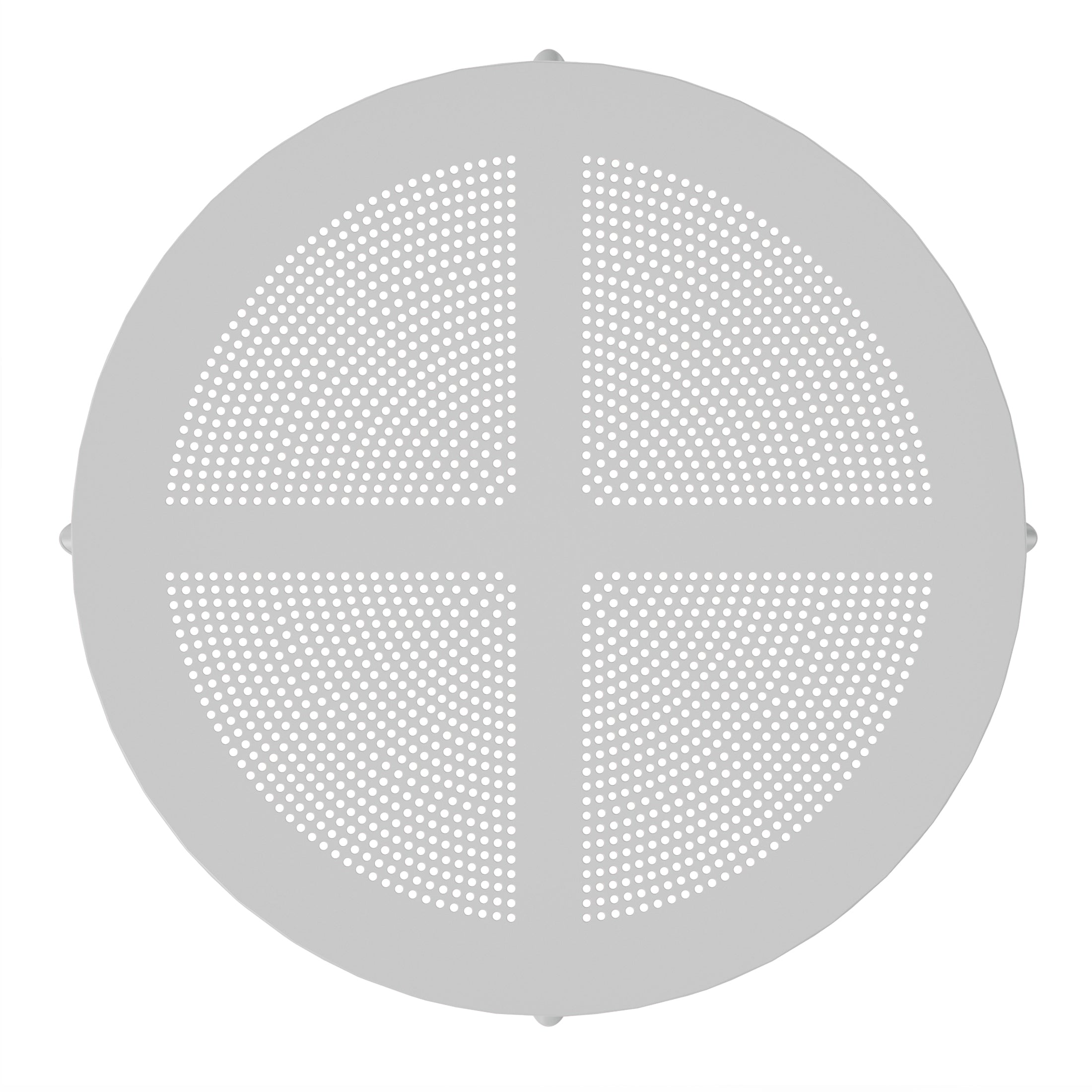 Sunshine 31.5" Round Plastic Outdoor Patio Dining Table for 4