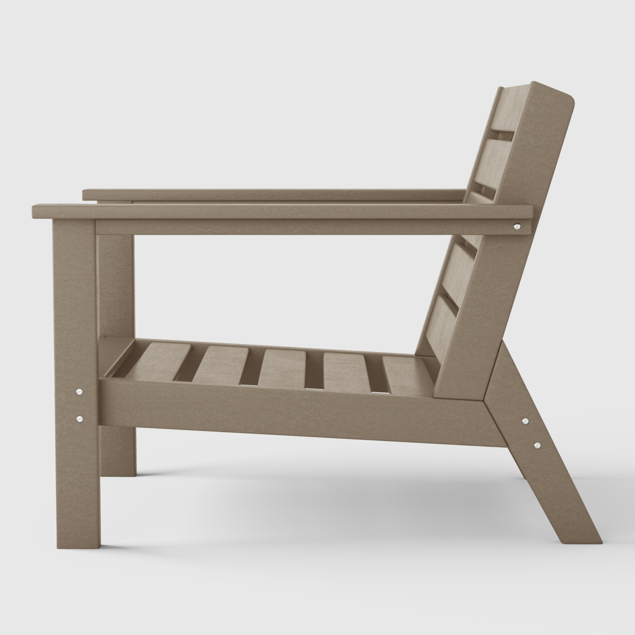 Portsmouth Outdoor Patio HDPE Deep Seating Armchair