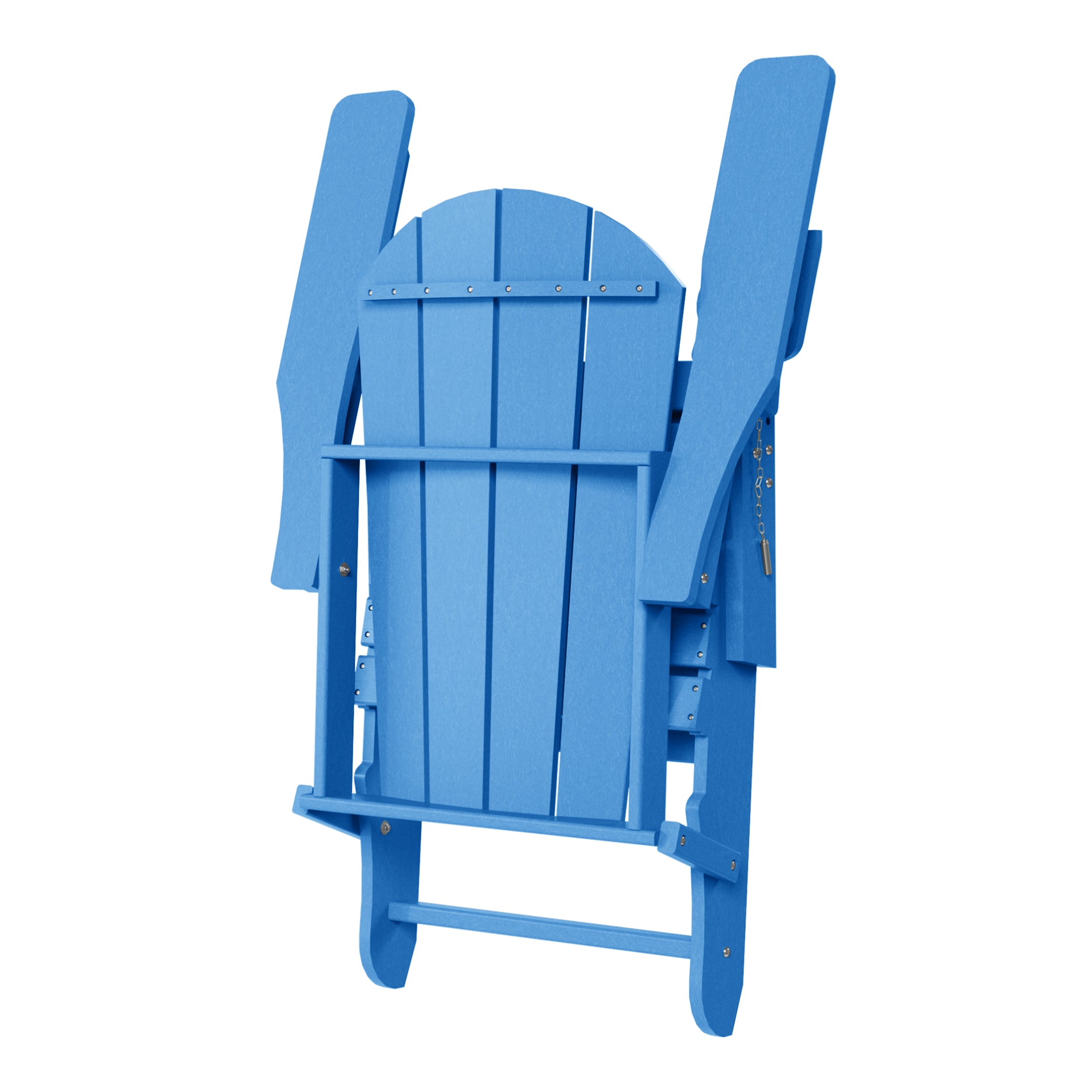 Paradise Folding Adjustable Adirondack Chair with Retractable Ottoman and Cup Holder