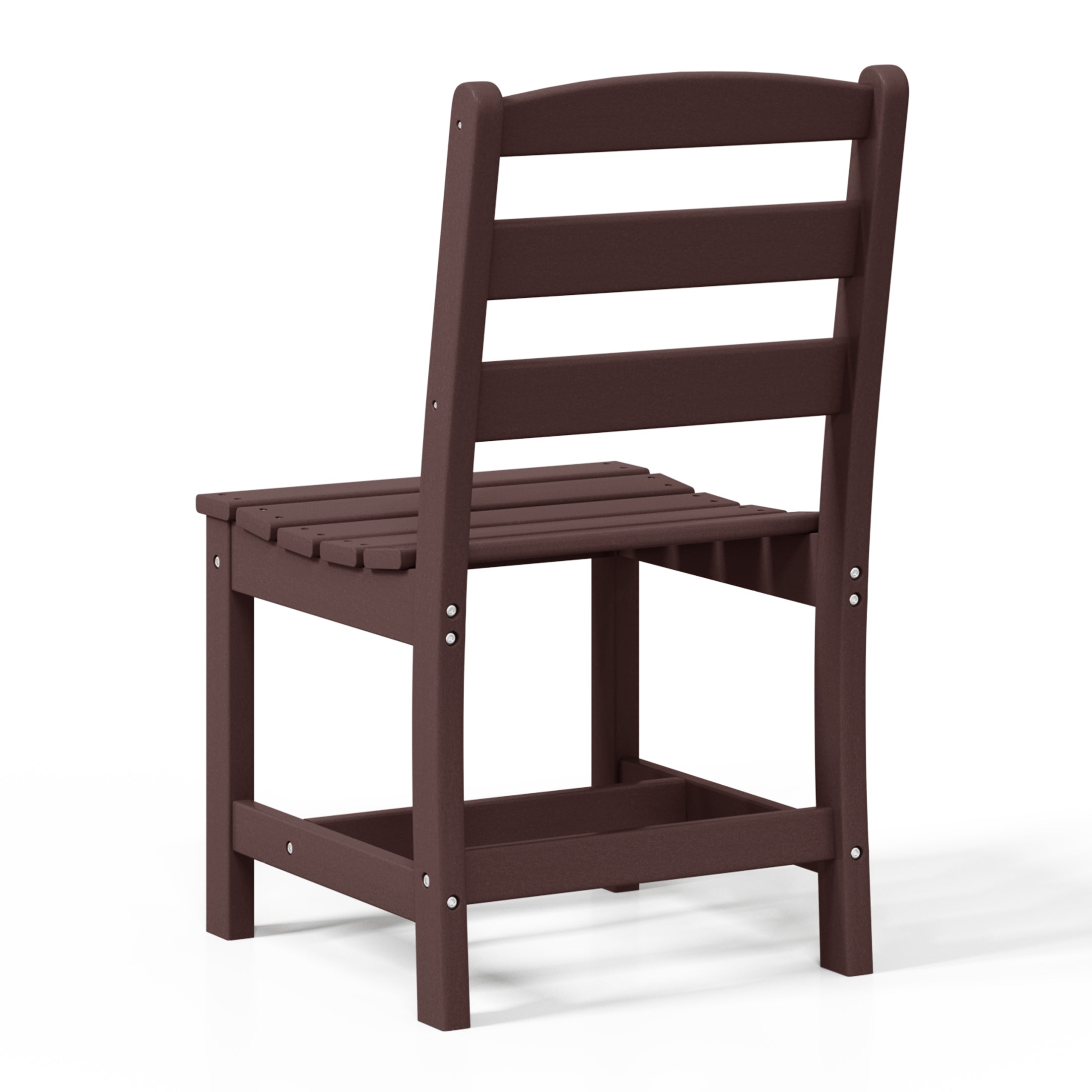 Palms Outdoor HDPE Patio Classic Armless Dining Side Chair
