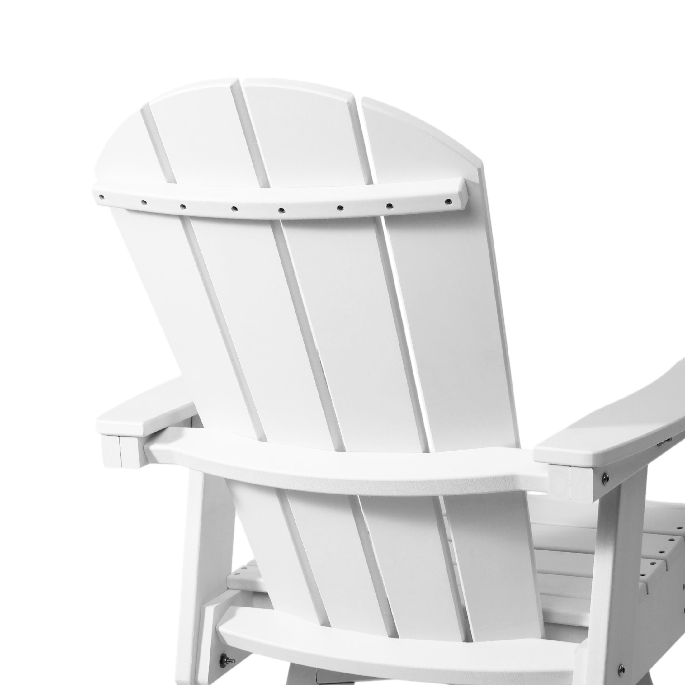 Paradise Outdoor HDPE Tall Adirondack Bar Height Chair With Cup Holder
