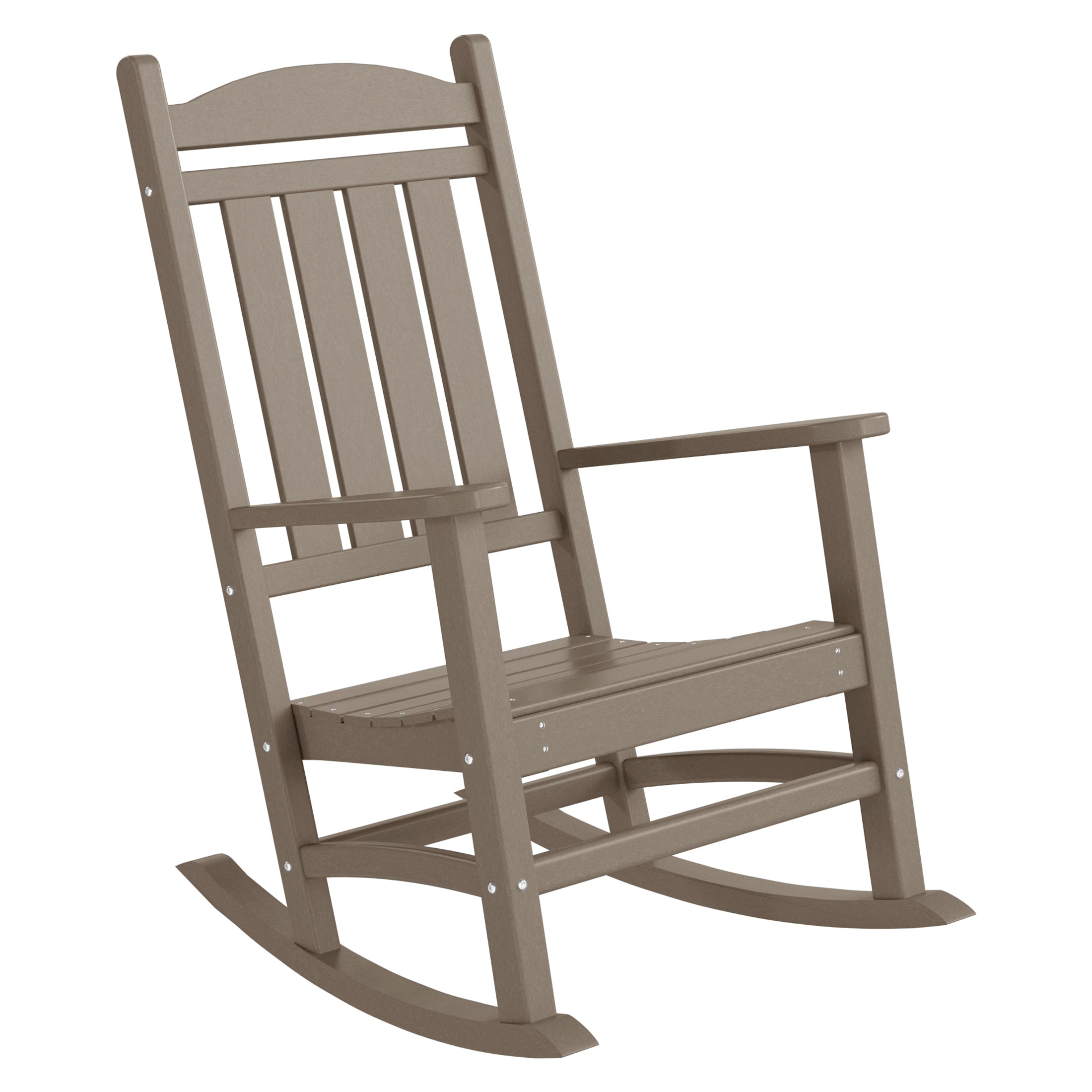 Paradise 5-Piece HDPE Outdoor Patio Furniture Couch and Rocking Chair Set