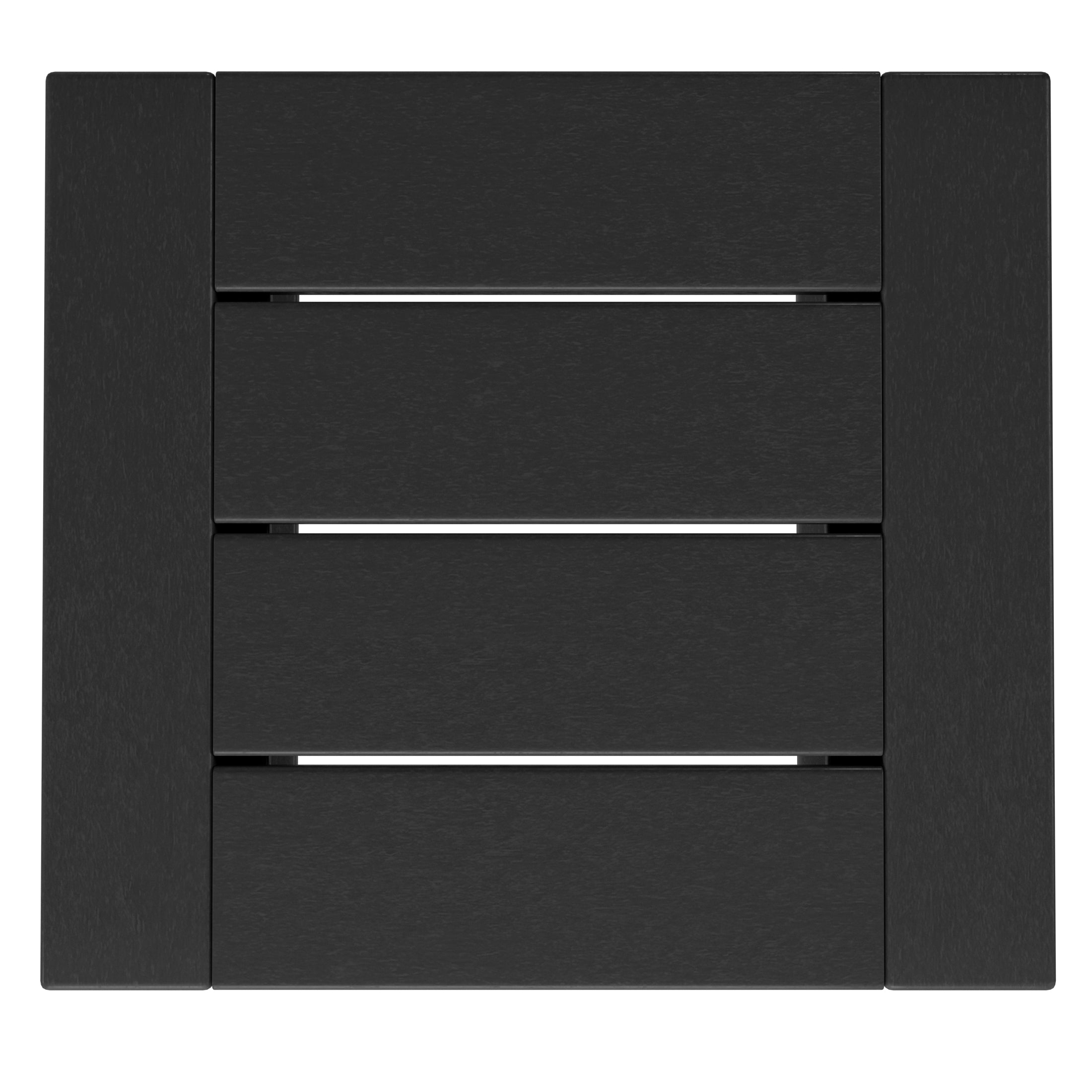 Rockaway Modern Outdoor HDPE Rectangle Patio Side Table