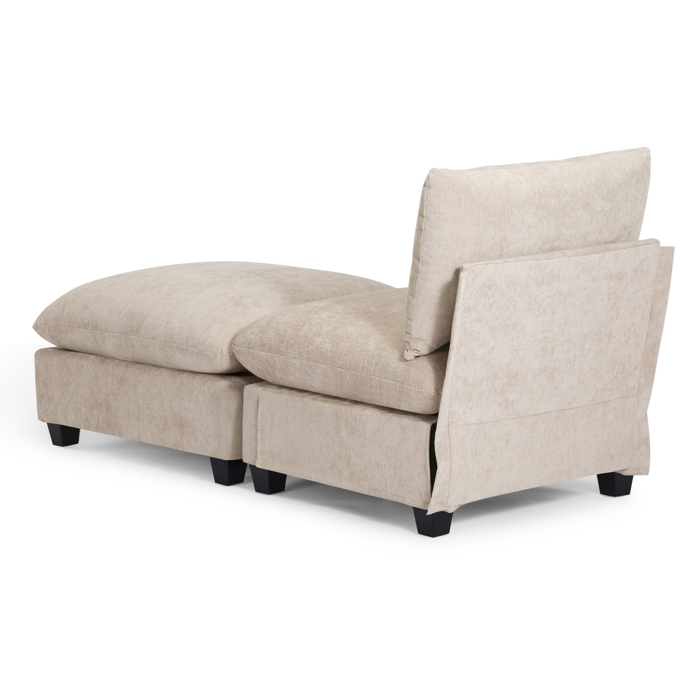 Springfield 68.5" Chenille Upholstered Indoor Chaise Lounge Chair