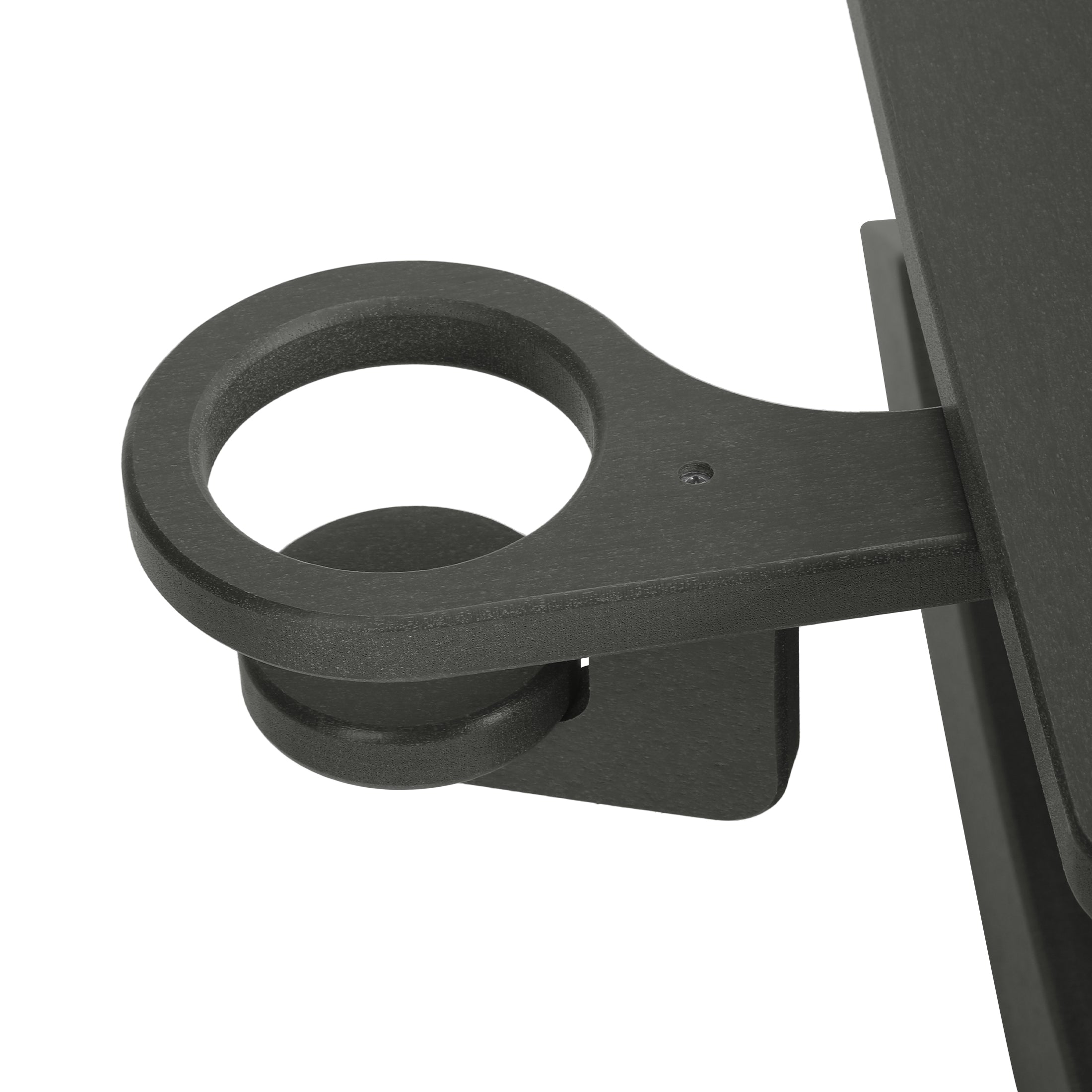 Palms 3-Piece Kids Modern Rocking Chair With Cup Holder and Square Side Table Set