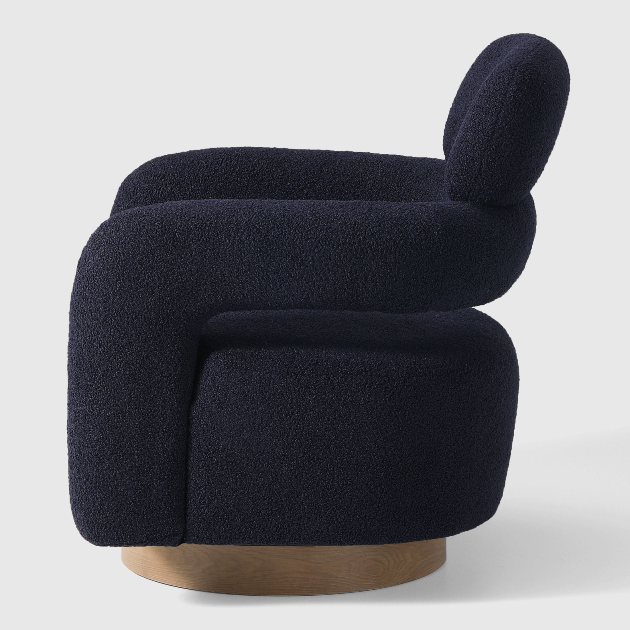 Celine Mid-Century Modern Sherpa Swivel Barrel Accent Chair (Set of 2)