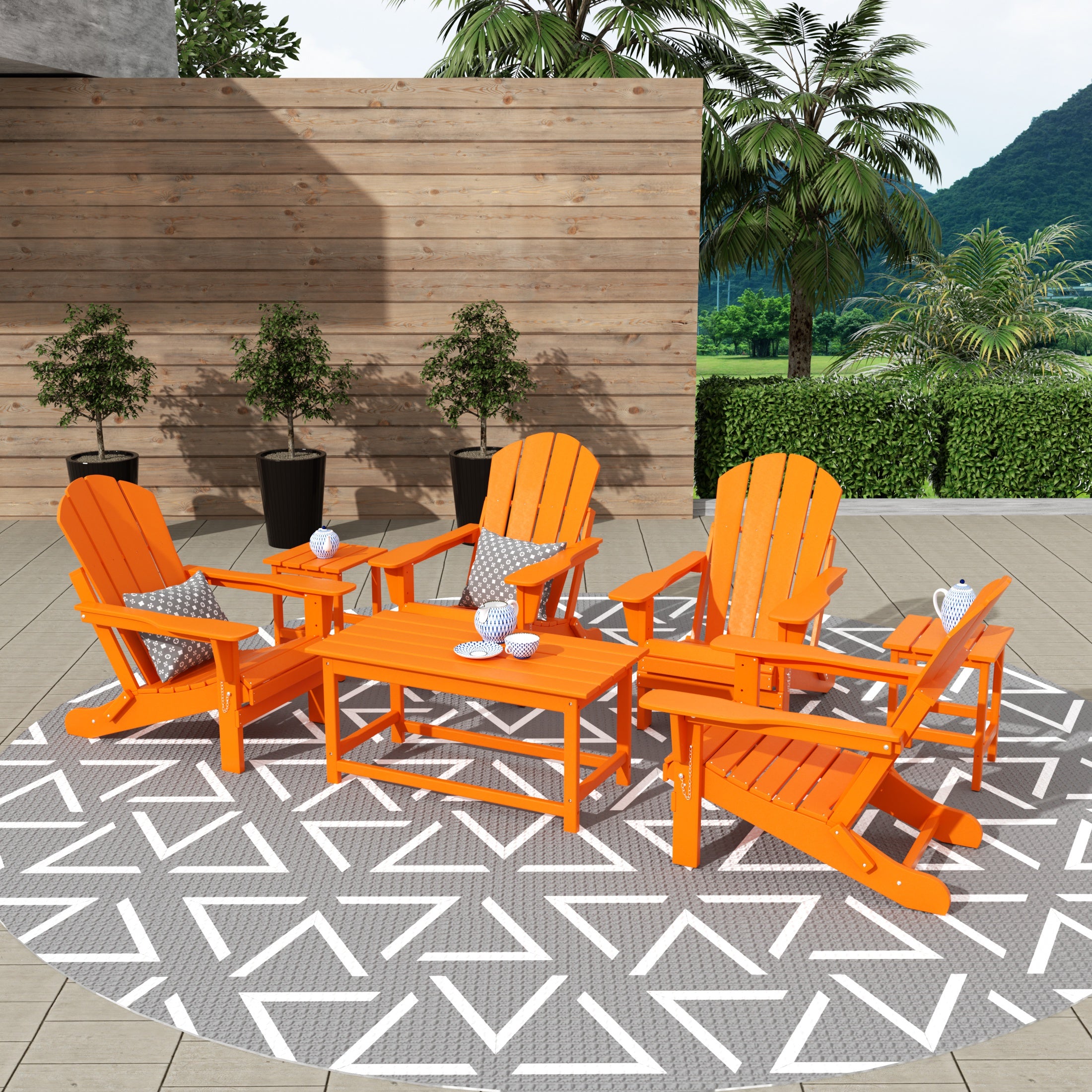 Paradise 3-Piece set outdoor Coffee and Side table for Adirondack chair