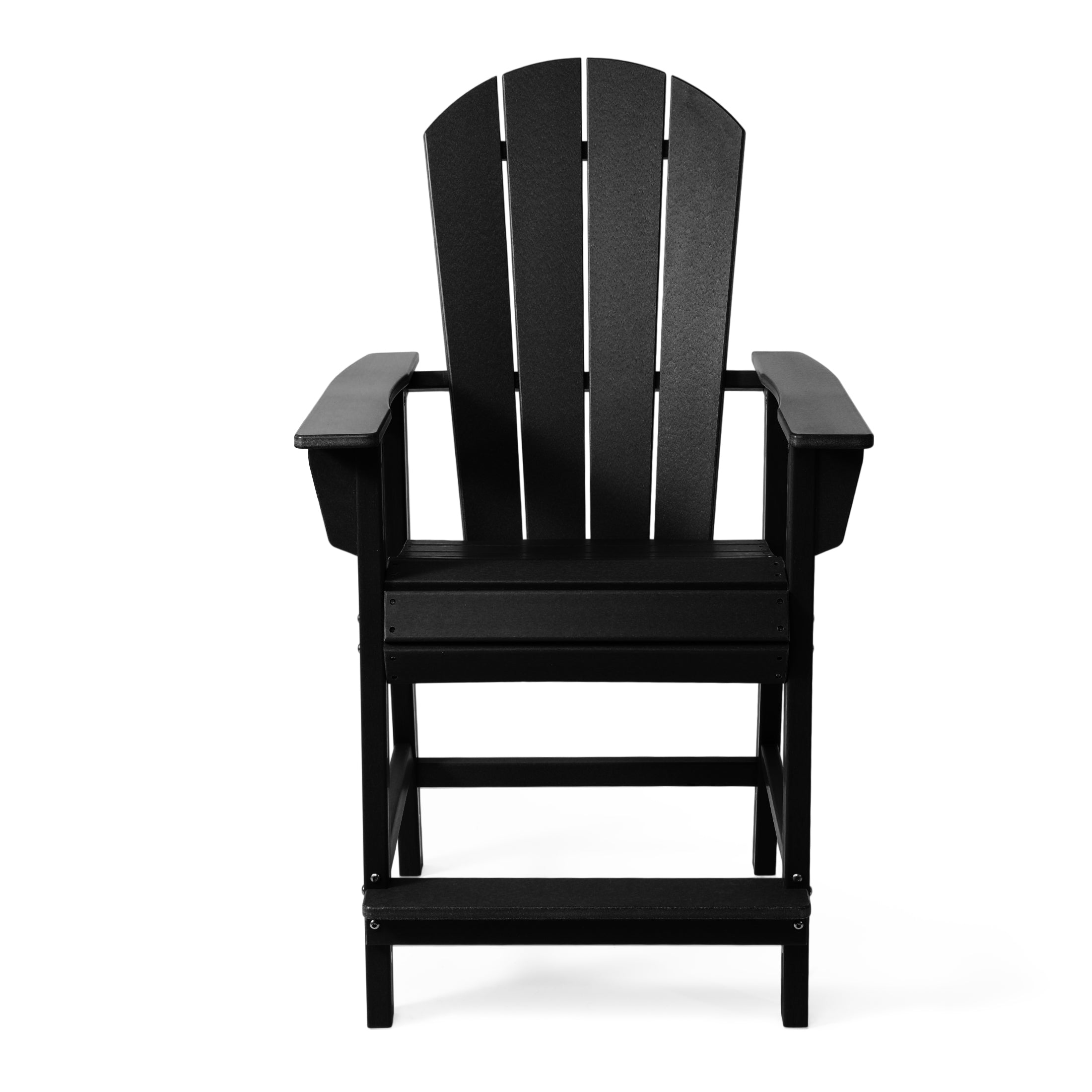 Paradise Outdoor HDPE  Tall Adirondack Counter Height Bar Chair With Cup Holder