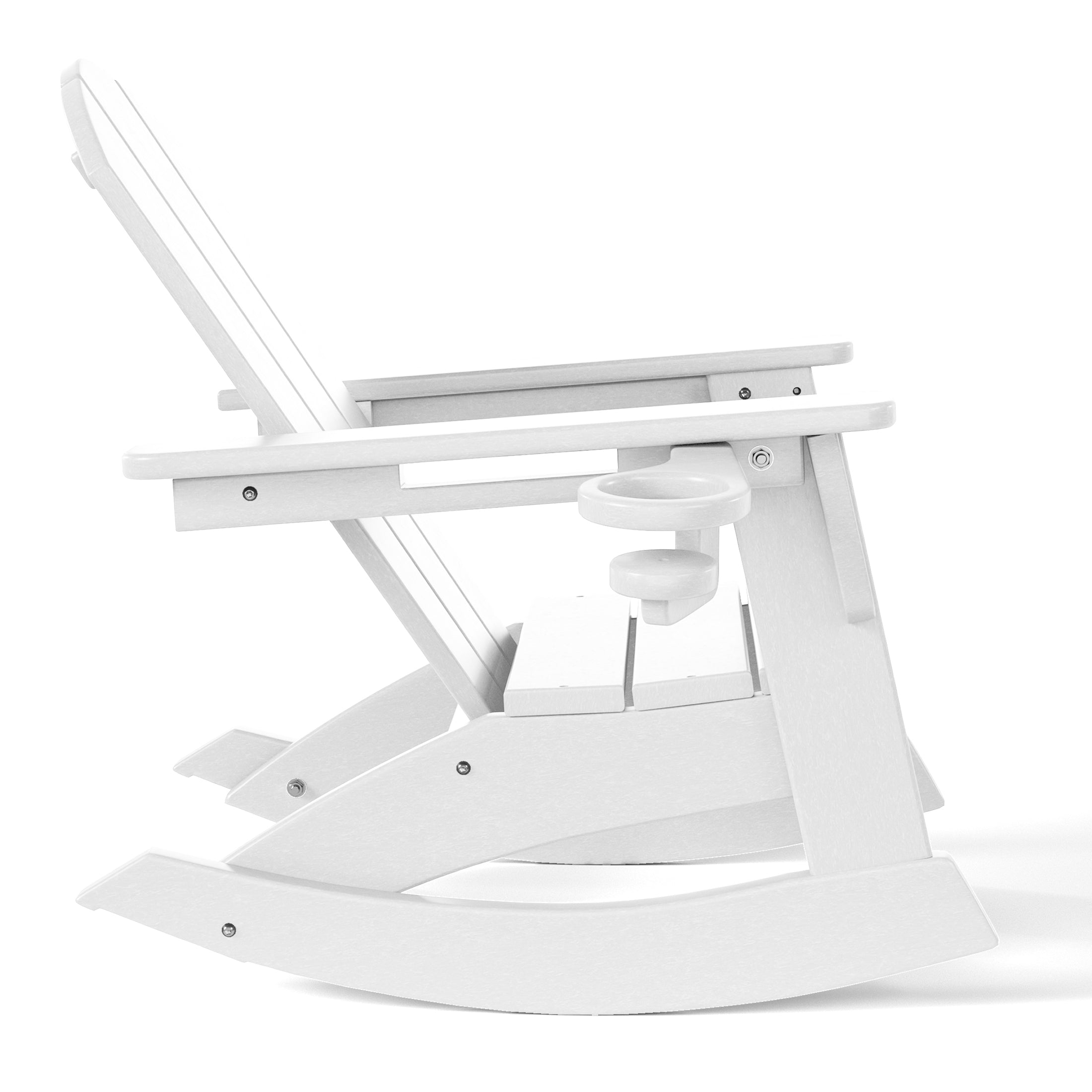 Paradise 3-Piece Kids Rocking Chair With Cup Holder and Square Side Table Set