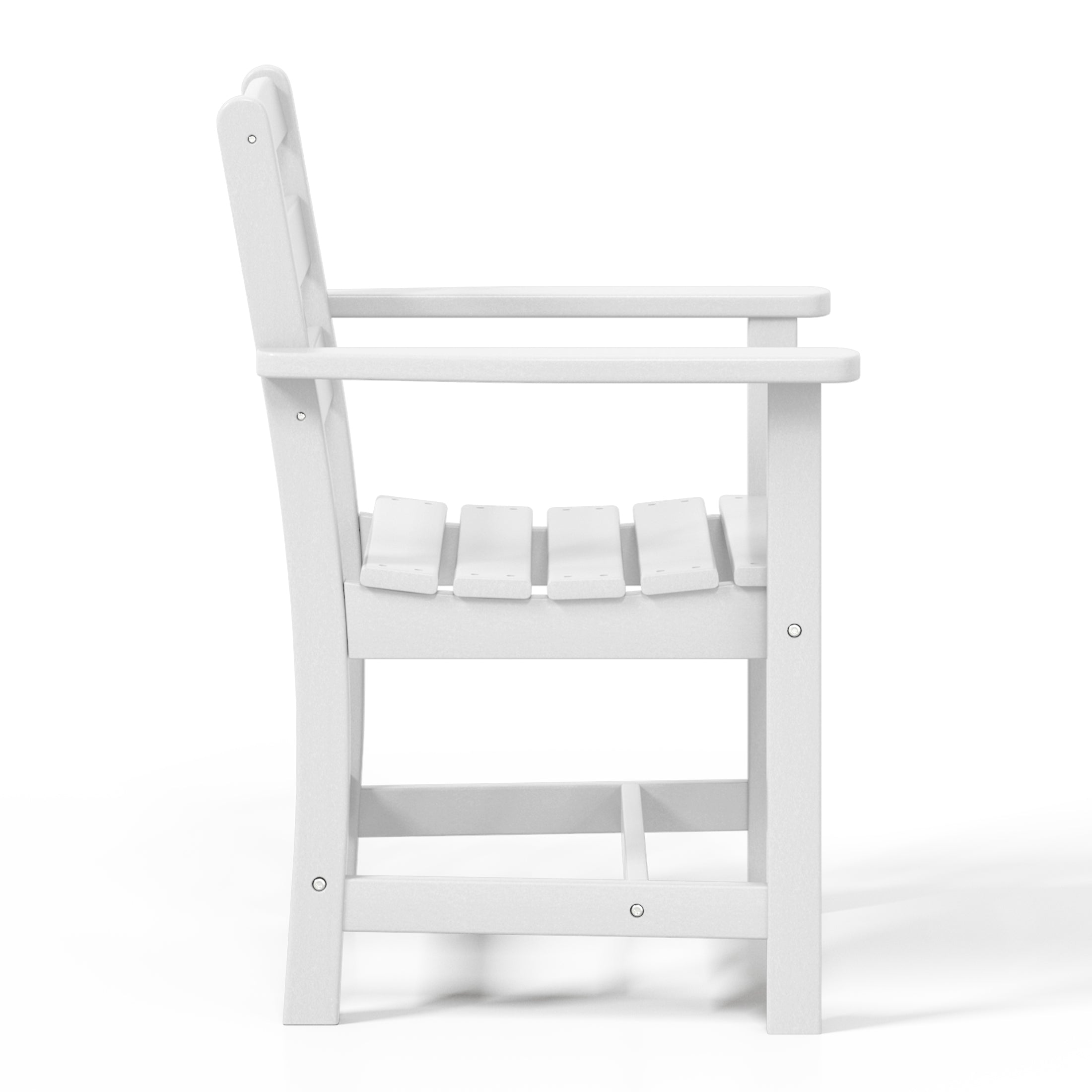 Palms Outdoor HDPE Patio Classic Dining Arm Chair