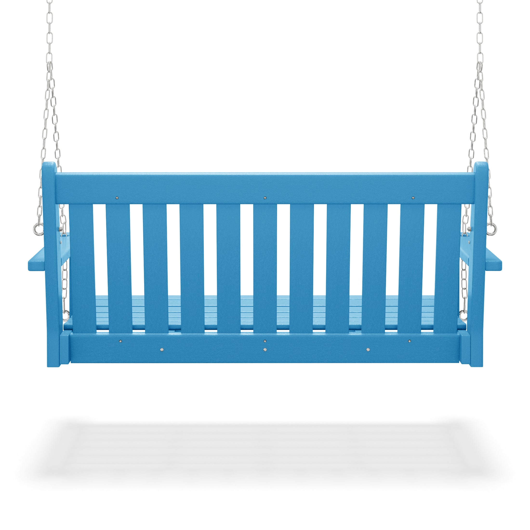 Paradise Outdoor Patio HDPE Hanging Front Porch Swing Bench