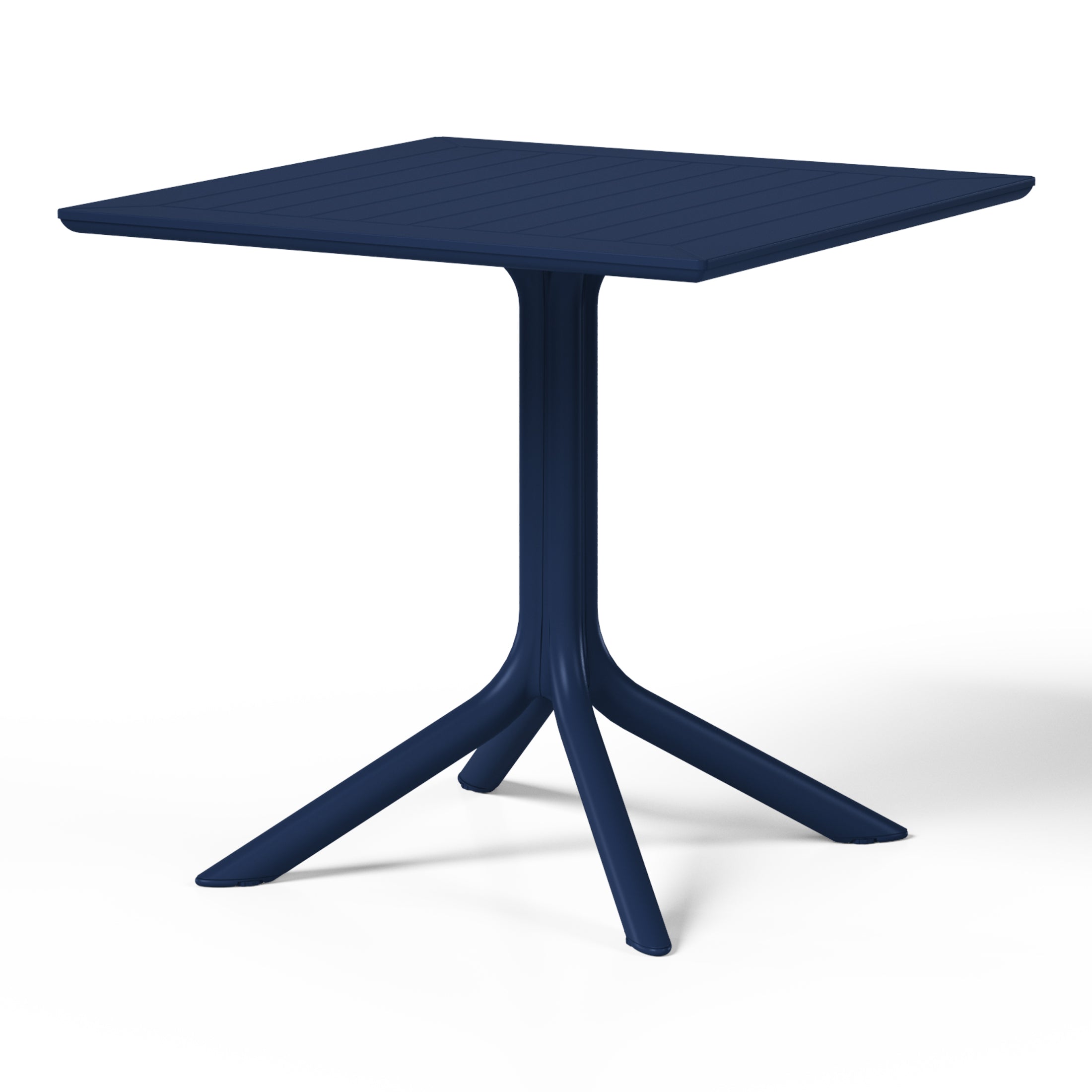 Sunshine 5-Piece Resin Square Patio Dining Table Set with Stackable Patio Dining Chairs