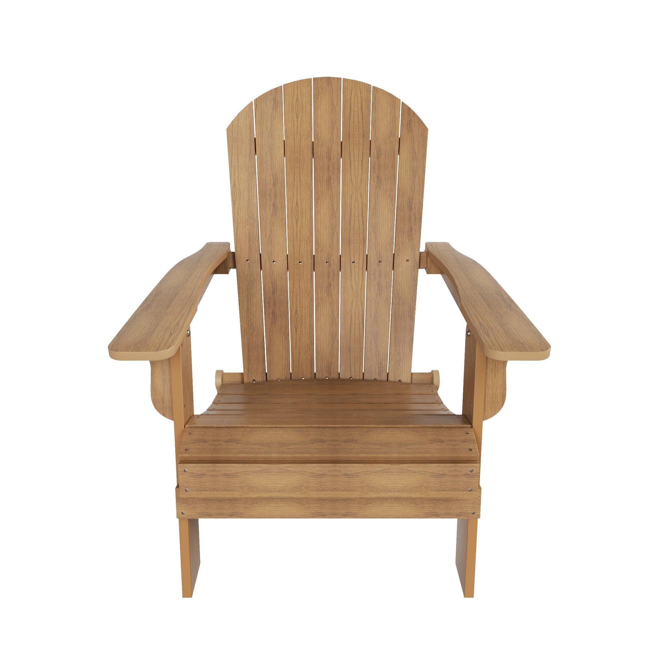 Florence 12-Piece HIPS Folding Adirondack Chair and Folding Ottoman Side Table Set - Costaelm