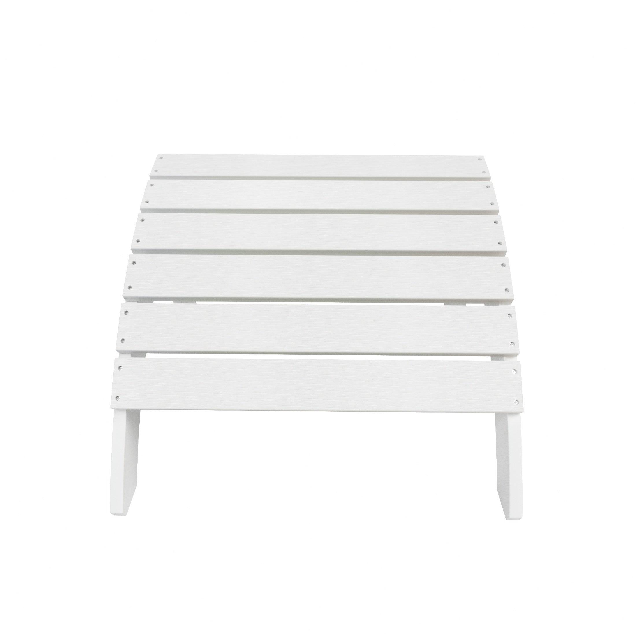 Florence 12-Piece HIPS Folding Adirondack Chair and Folding Ottoman Side Table Set - Costaelm