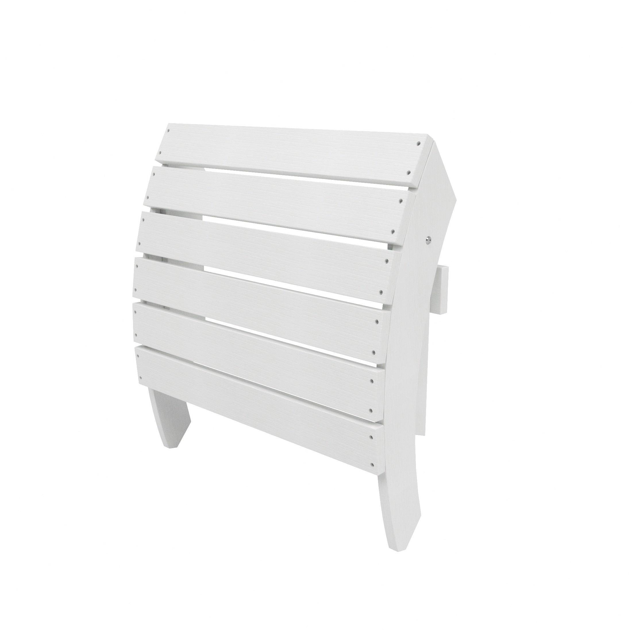 Florence 12-Piece HIPS Folding Adirondack Chair and Folding Ottoman Side Table Set - Costaelm