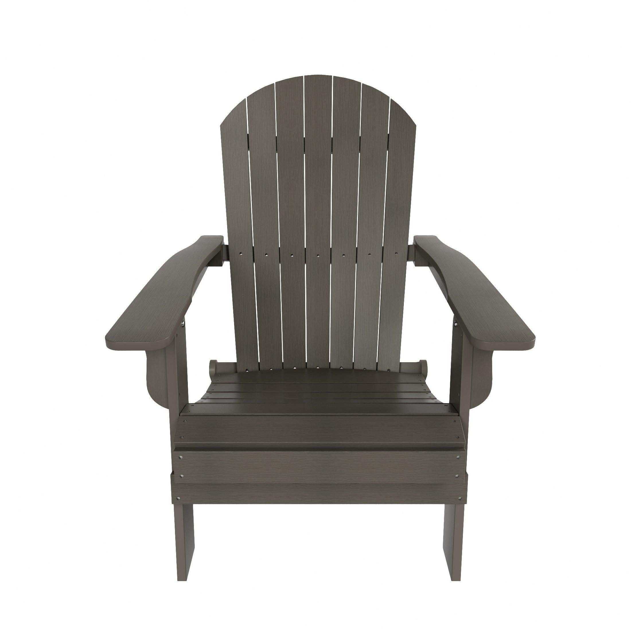Florence 12-Piece HIPS Folding Adirondack Chair and Folding Ottoman Side Table Set - Costaelm