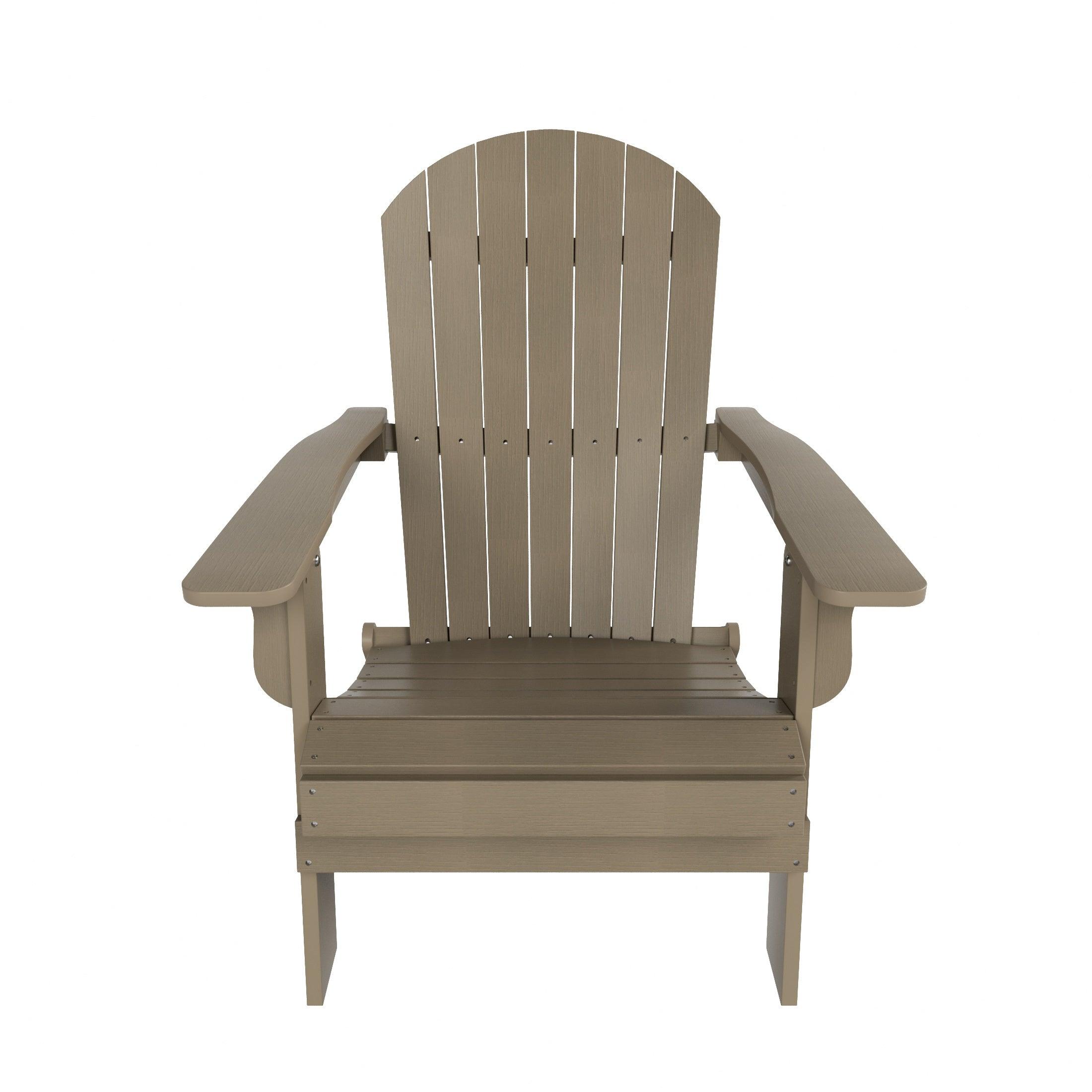 Florence 12-Piece HIPS Folding Adirondack Chair and Folding Ottoman Side Table Set - Costaelm