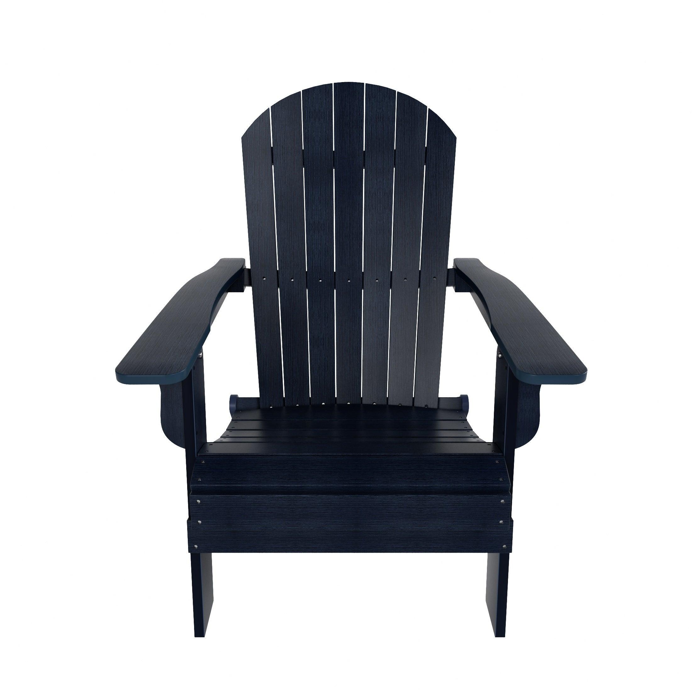 Florence 12-Piece HIPS Folding Adirondack Chair and Folding Ottoman Side Table Set - Costaelm