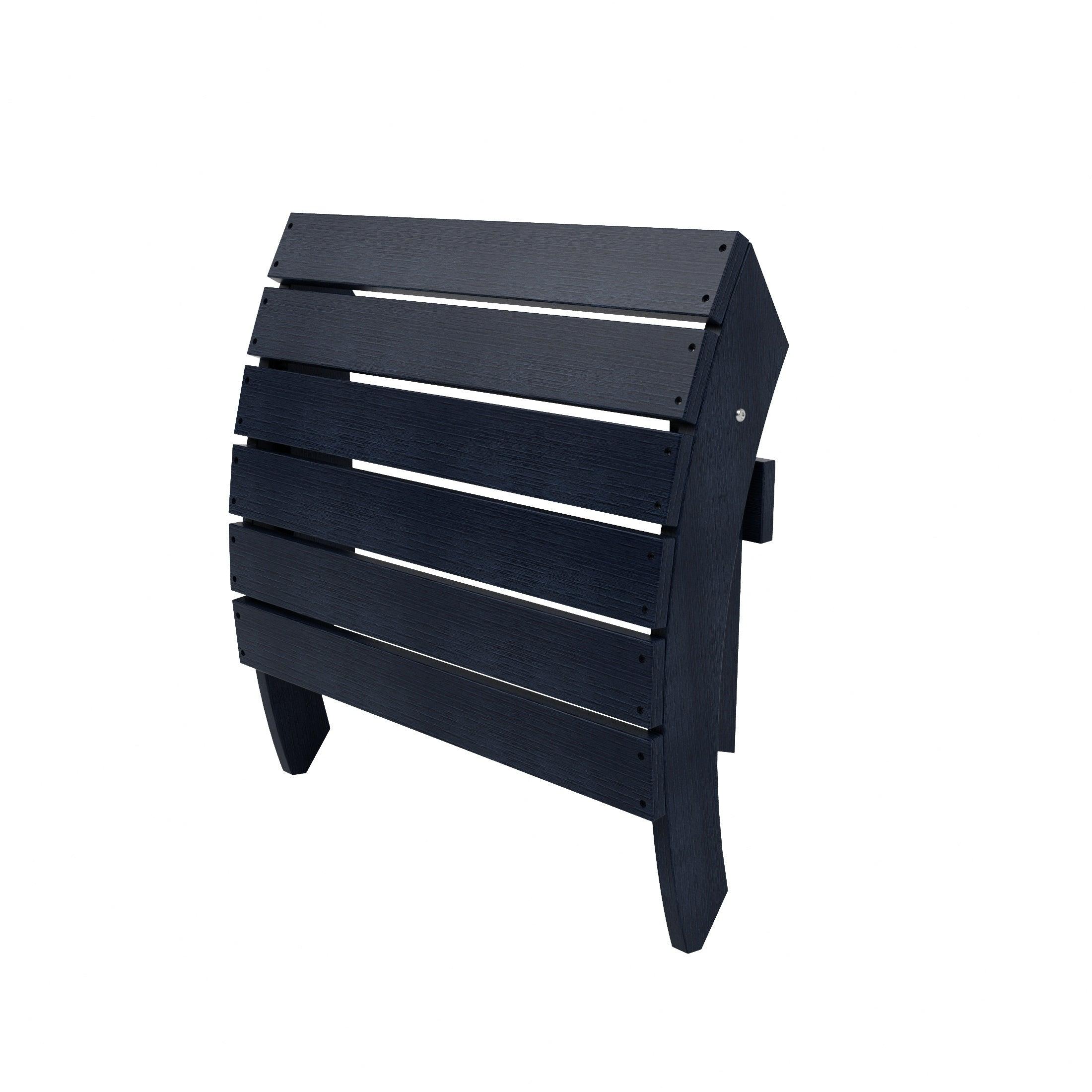 Florence 12-Piece HIPS Folding Adirondack Chair and Folding Ottoman Side Table Set - Costaelm