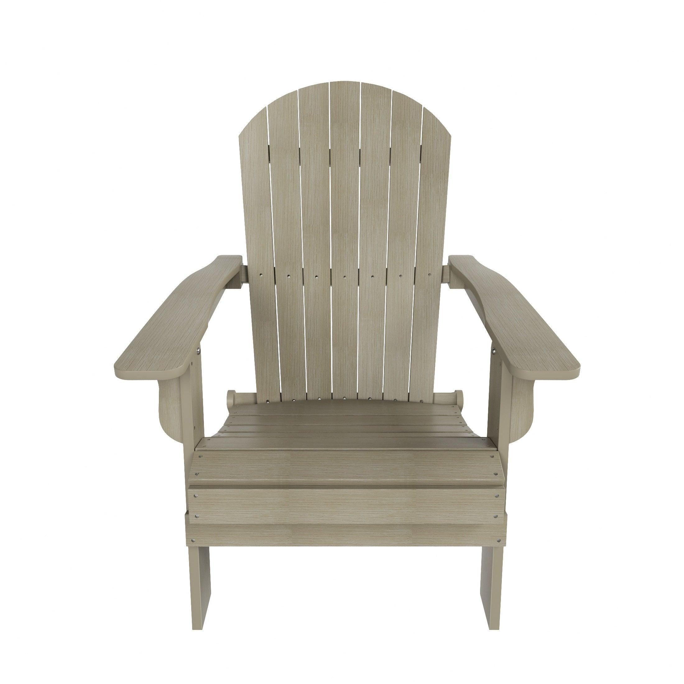 Florence 12-Piece HIPS Folding Adirondack Chair and Folding Ottoman Side Table Set - Costaelm