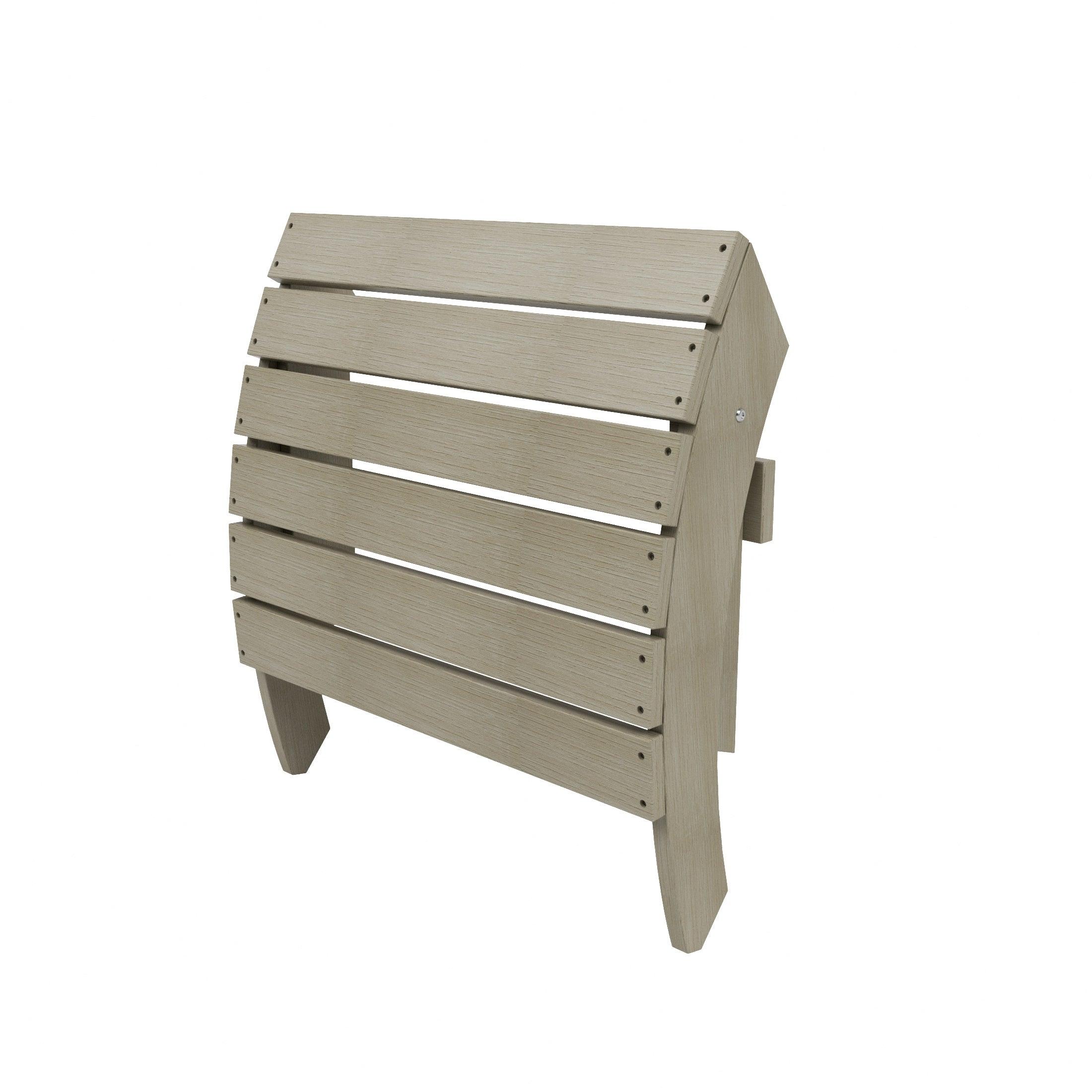Florence 12-Piece HIPS Folding Adirondack Chair and Folding Ottoman Side Table Set - Costaelm