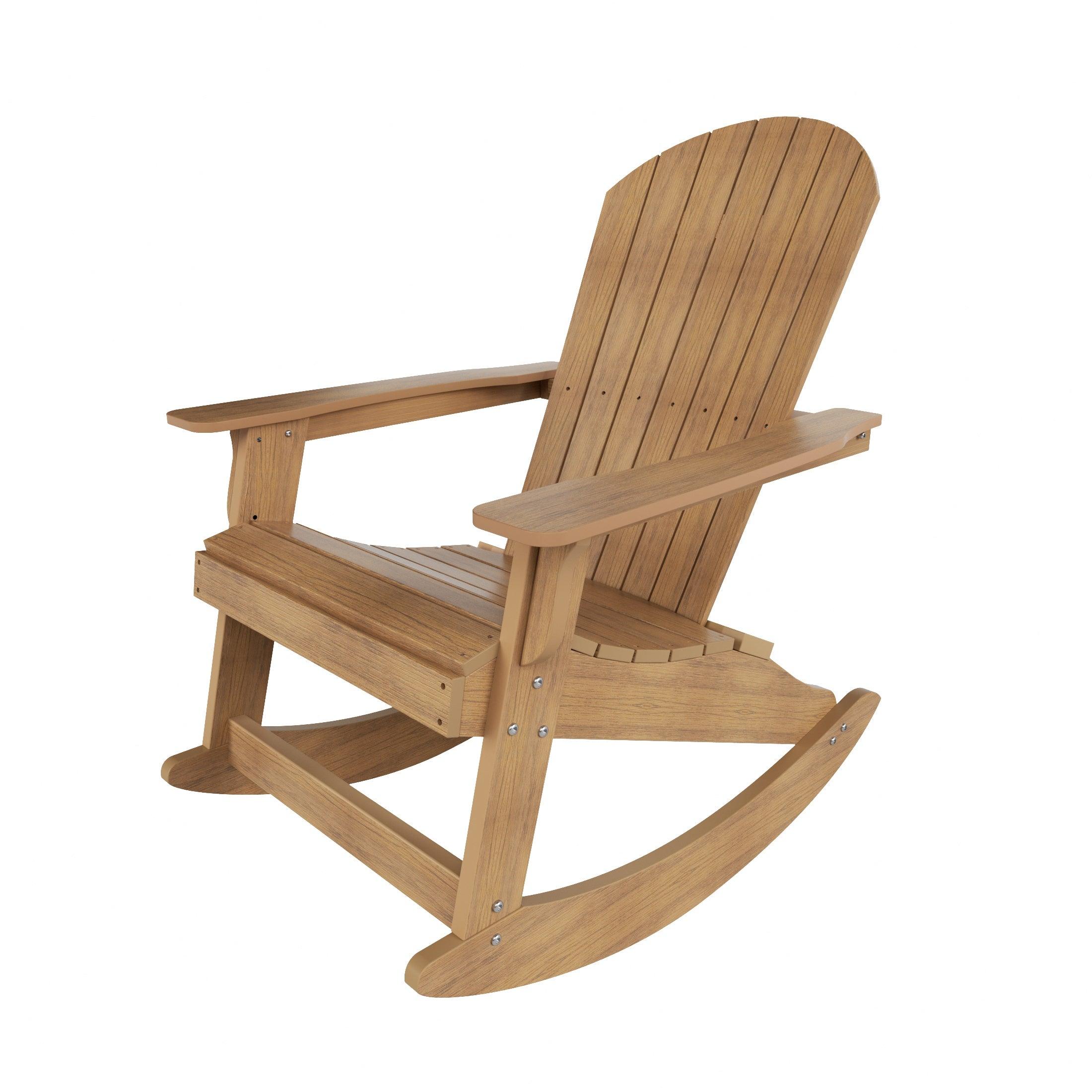Florence 2-Piece HIPS Adirondack Rocking Chair and Side Table Set - Costaelm
