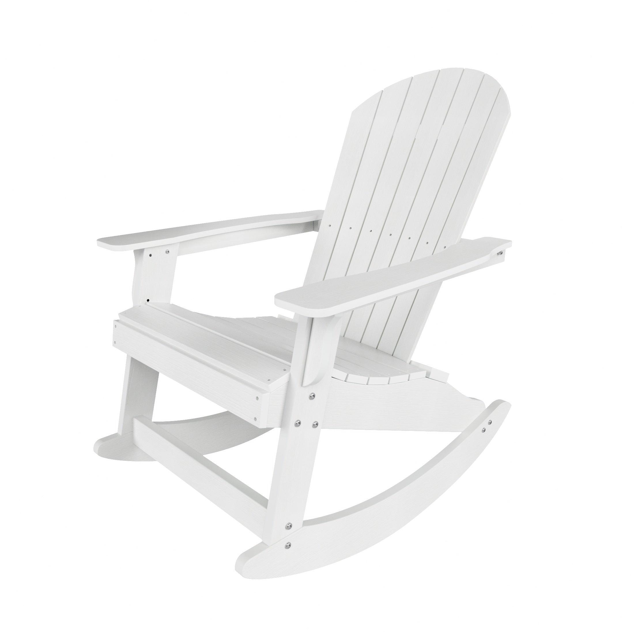Florence 2-Piece HIPS Adirondack Rocking Chair and Side Table Set - Costaelm