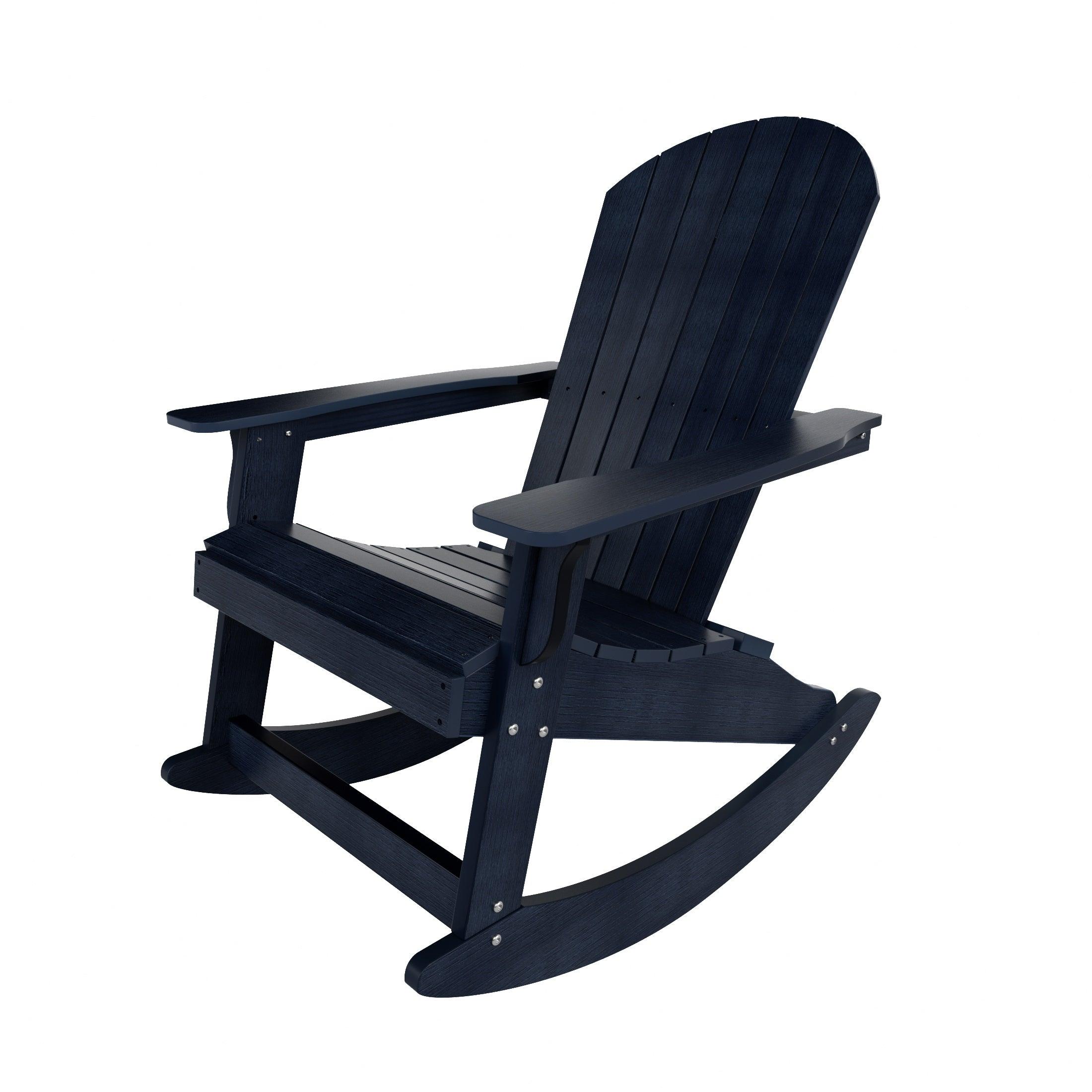 Florence 2-Piece HIPS Adirondack Rocking Chair and Side Table Set - Costaelm