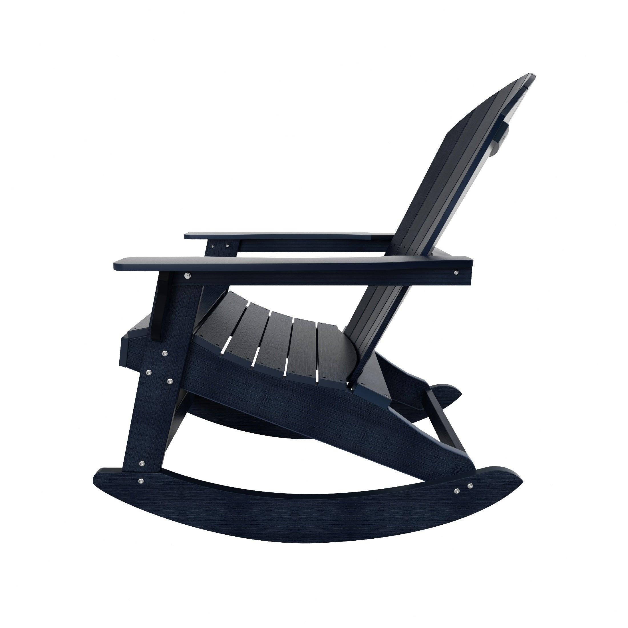 Florence 2-Piece HIPS Adirondack Rocking Chair and Side Table Set - Costaelm